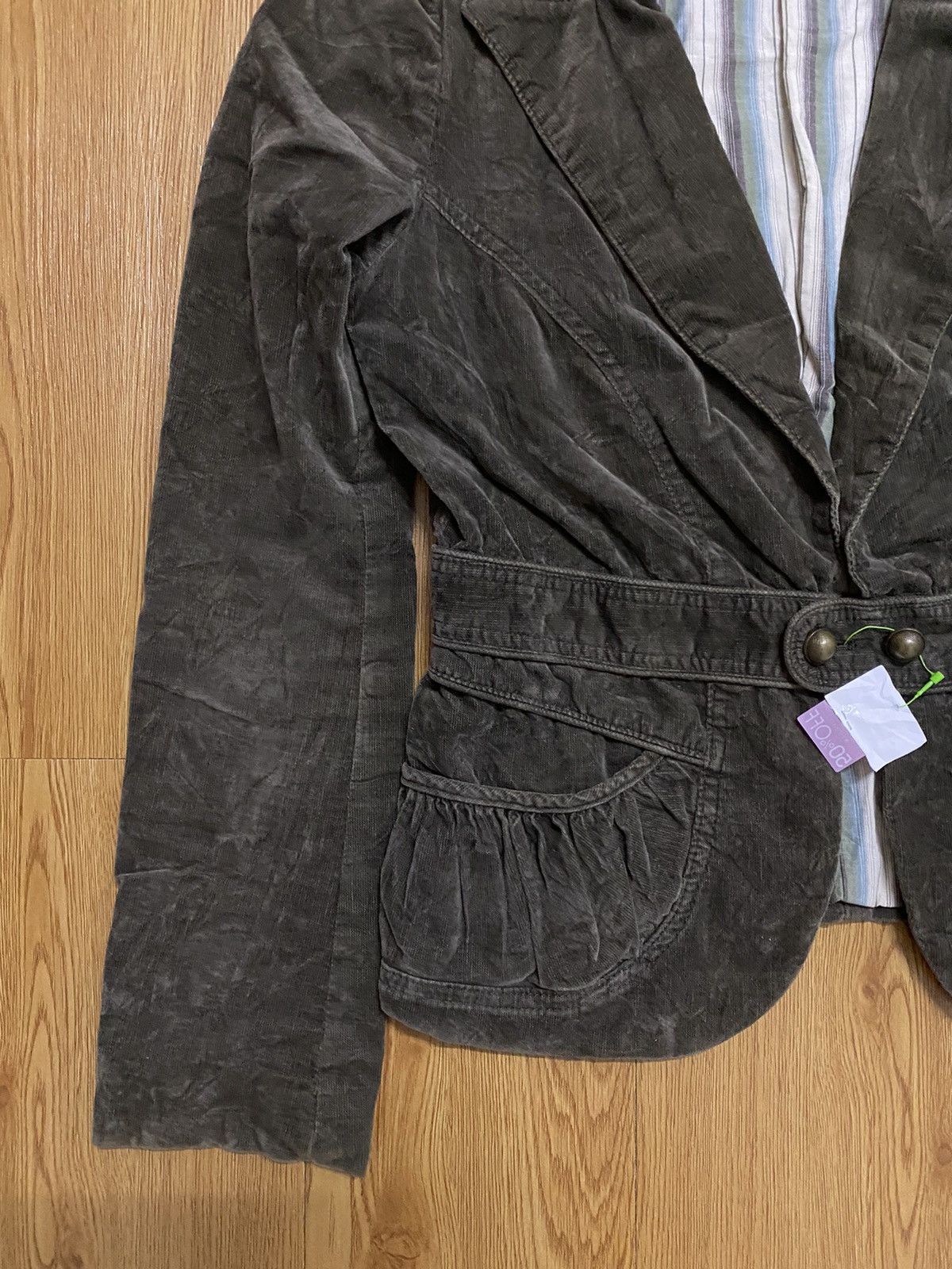 Issey Miyake Tsumari Chisato Corduroy Jacket Size S / US 4 / IT 40 - 5 Thumbnail
