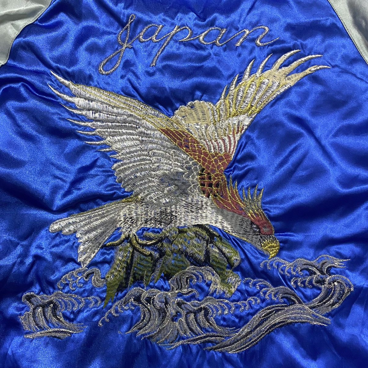 Japanese Brand Vintage Sukajan Hoshihime embroidery Eagle Japan Logo Jacket Size US L / EU 52-54 / 3 - 9 Thumbnail
