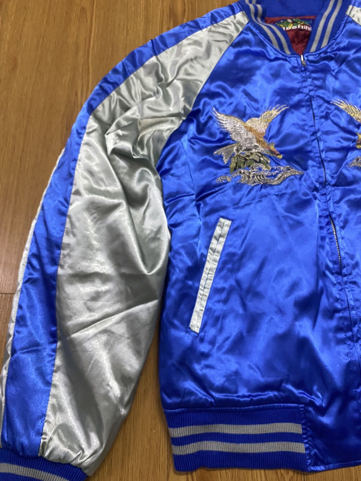 Japanese Brand Vintage Sukajan Hoshihime embroidery Eagle Japan Logo Jacket Size US L / EU 52-54 / 3 - 5 Thumbnail