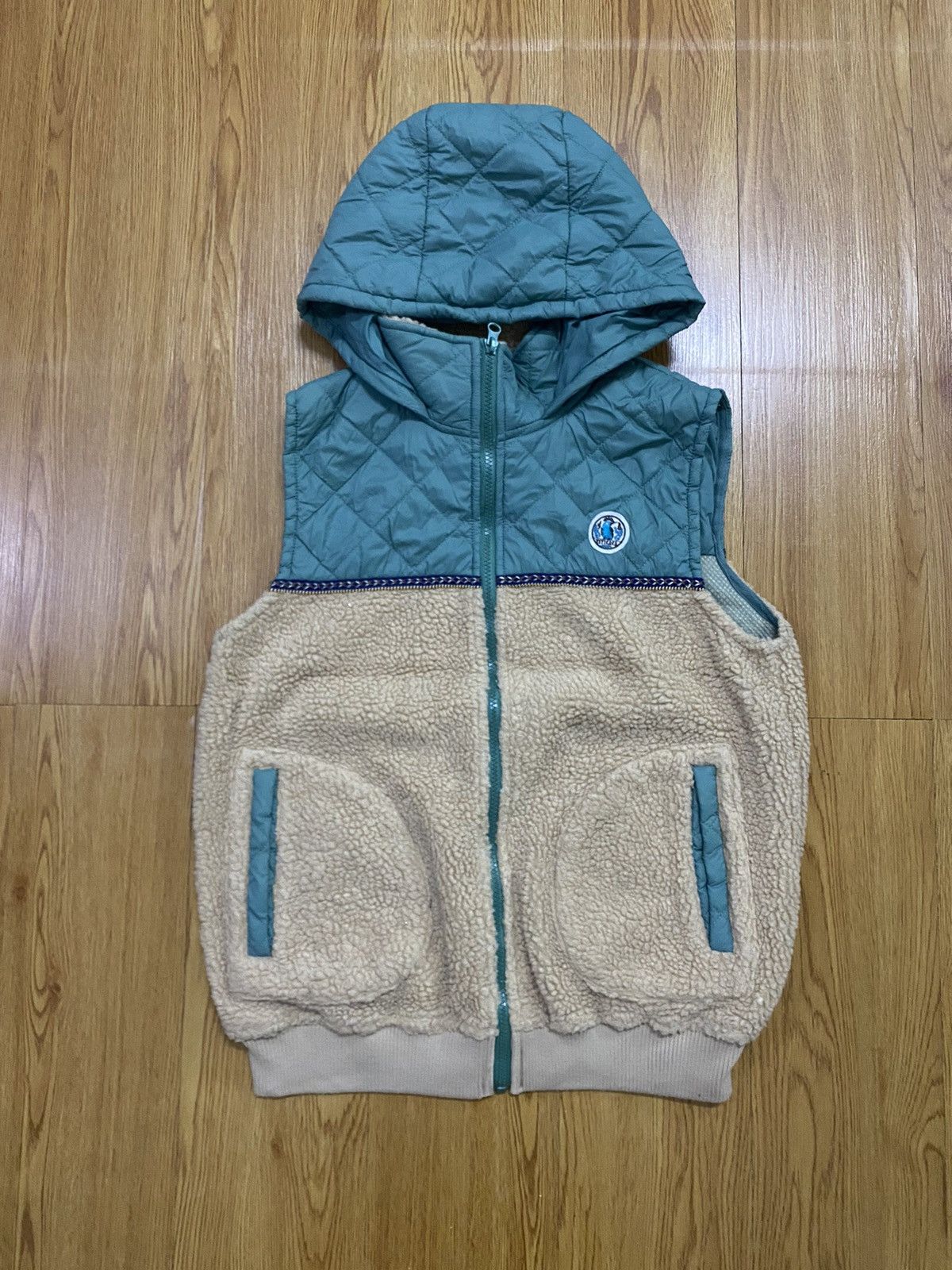 Japanese Brand × Vintage Titicaca Sherpa Hybrid Quilted Hood Vest Jacket Size US M / EU 48-50 / 2 - 1 Thumbnail