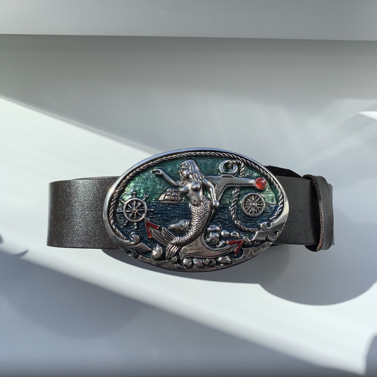 Natsu　GUCCI ブラックレザーベルト GGマーモント Natsu様専用 GUCCI ブラックレザーベルト GGマーモント