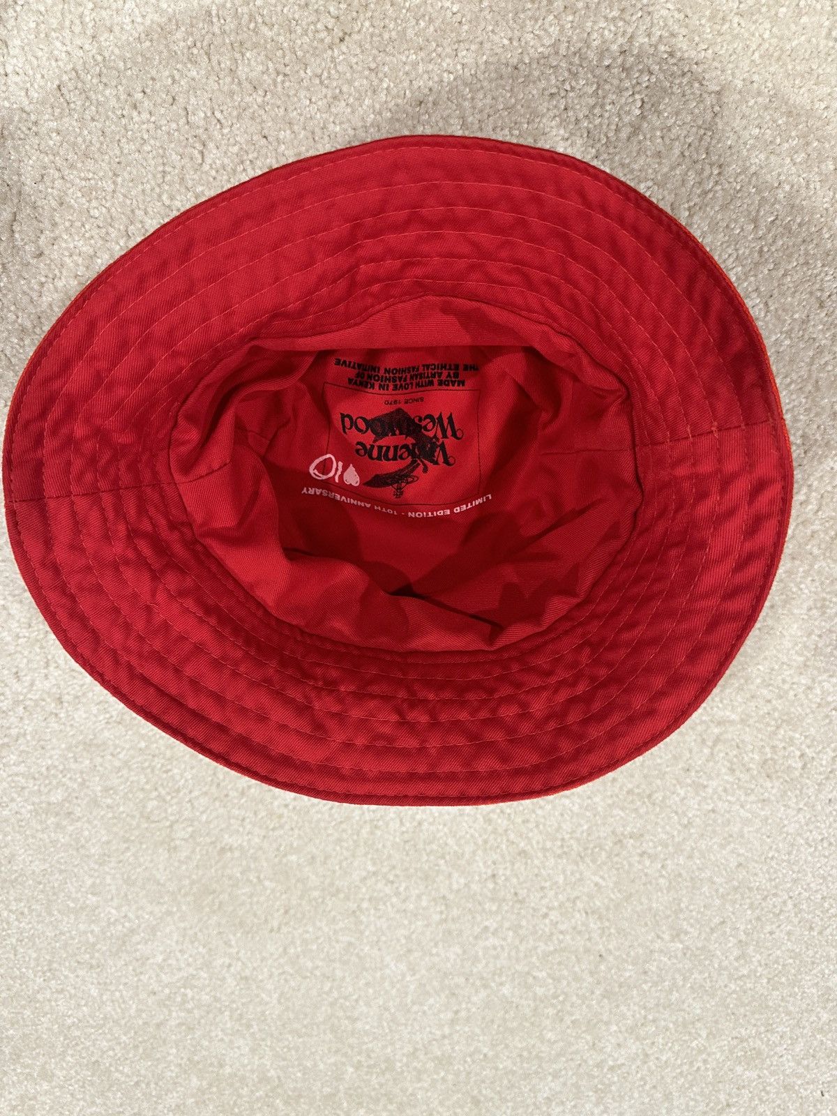 Vivienne Westwood Brown Raffia Bucket Hat main image 1