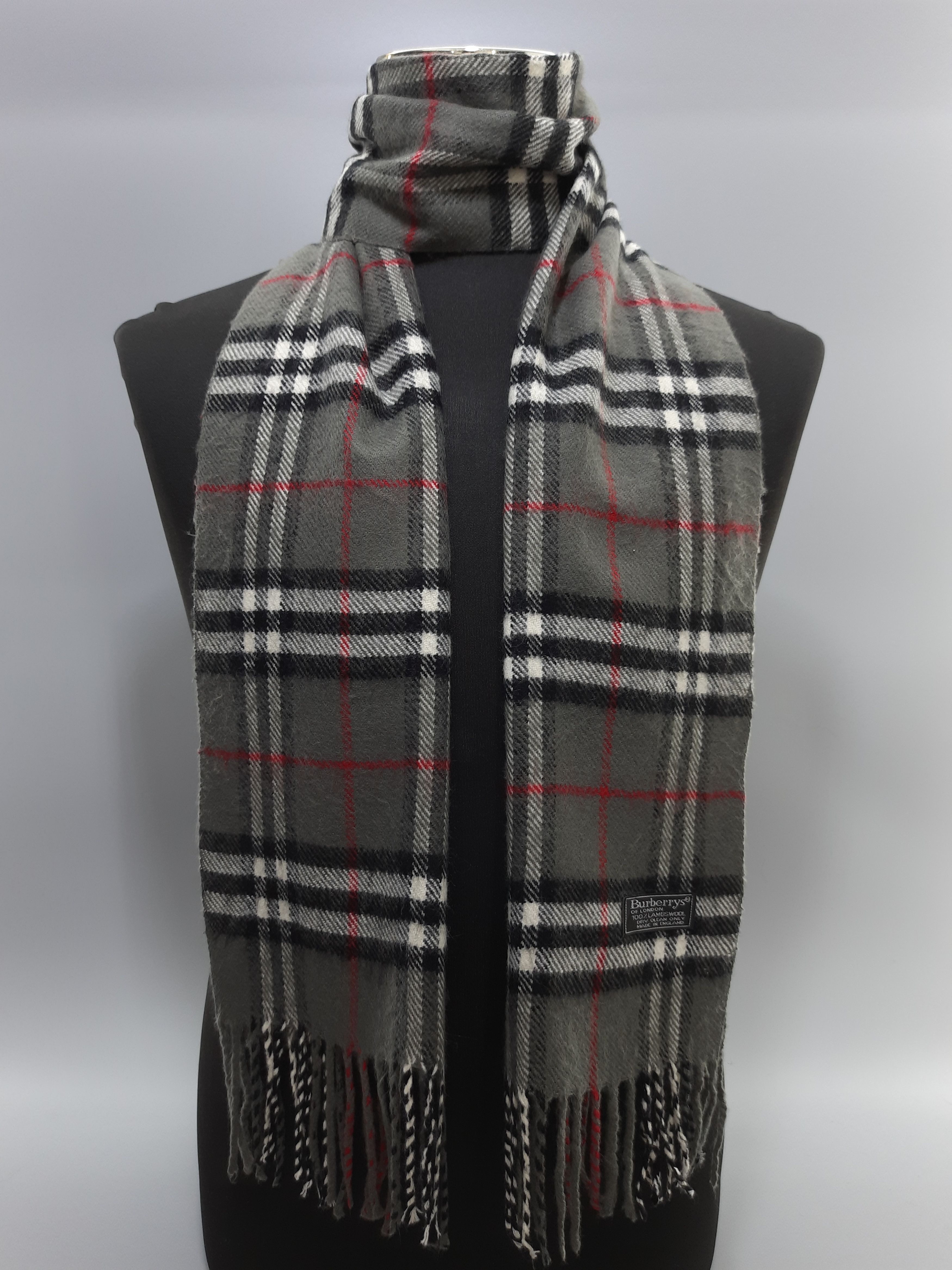 Vintage Burberrys Scarf / Muffler / Wool - MFA60