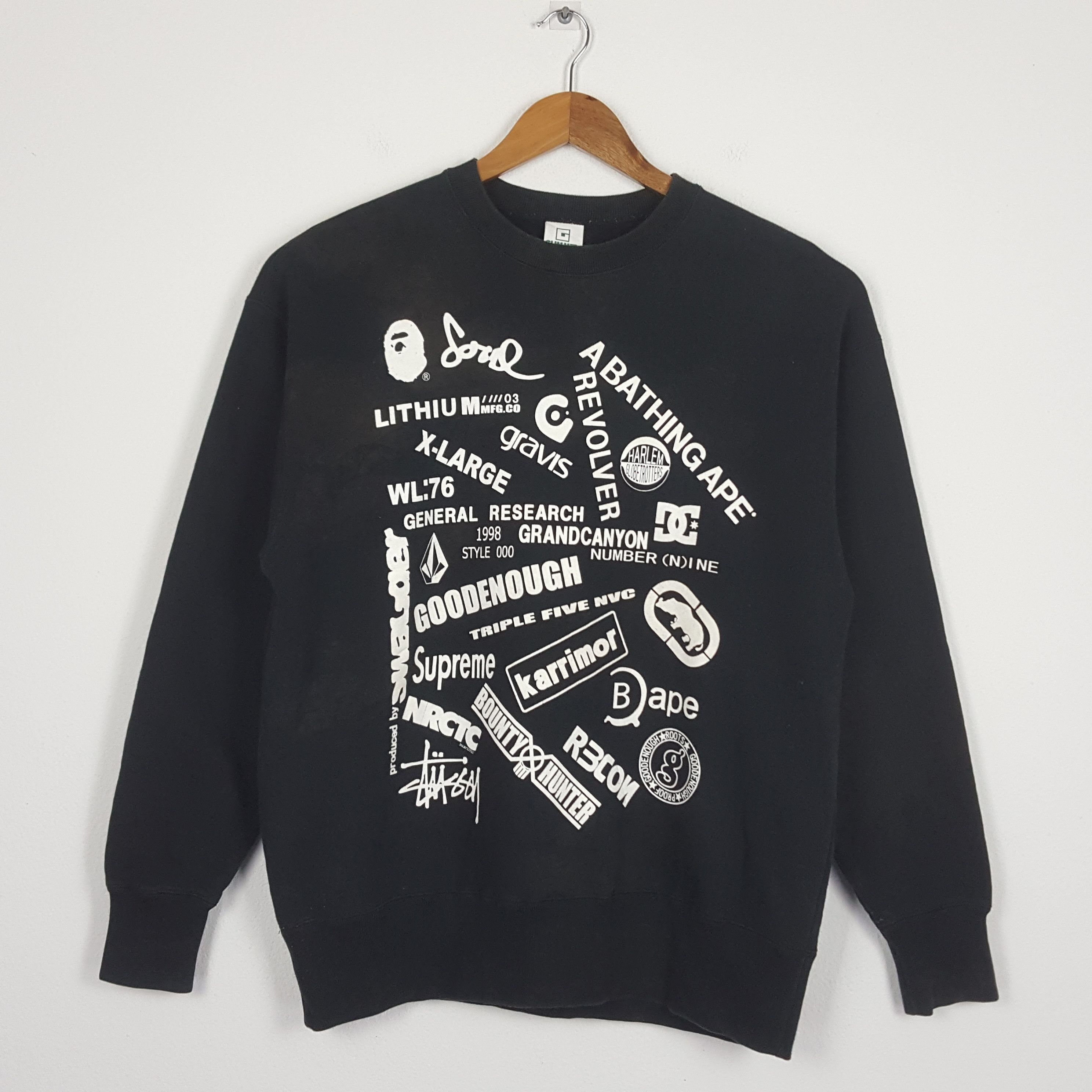 Vintage Japanese Brand Over Print Design Sweatshirt cp2
