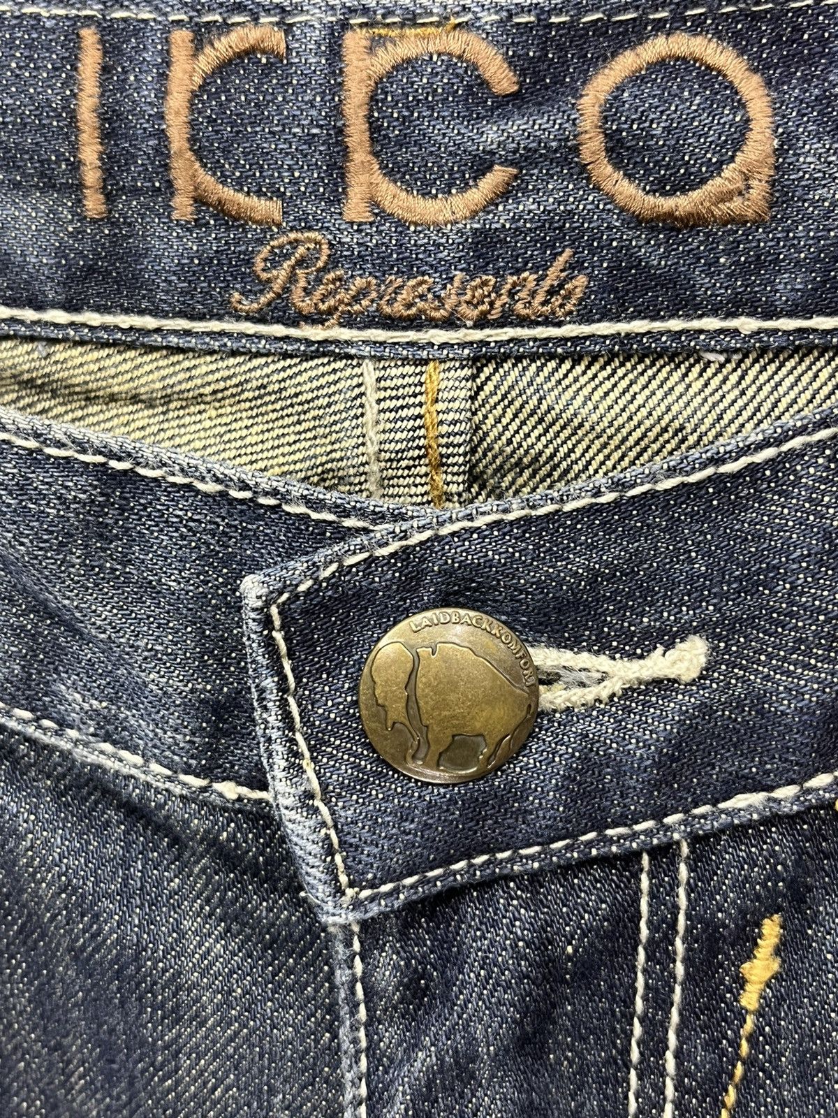 Japanese Brand RARE🔥IKKA Slant Front Pocket Bush Cargo Undercover Style Size US 29 - 9 Thumbnail