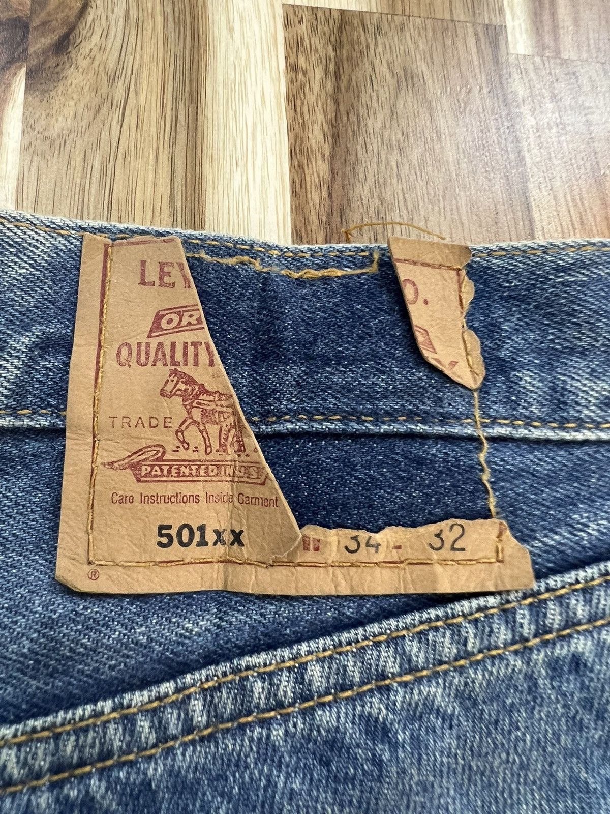 Levi's Vintage Clothing Vintage Levi’s 501xx Denim Jenim Size US 33 - 10 Thumbnail