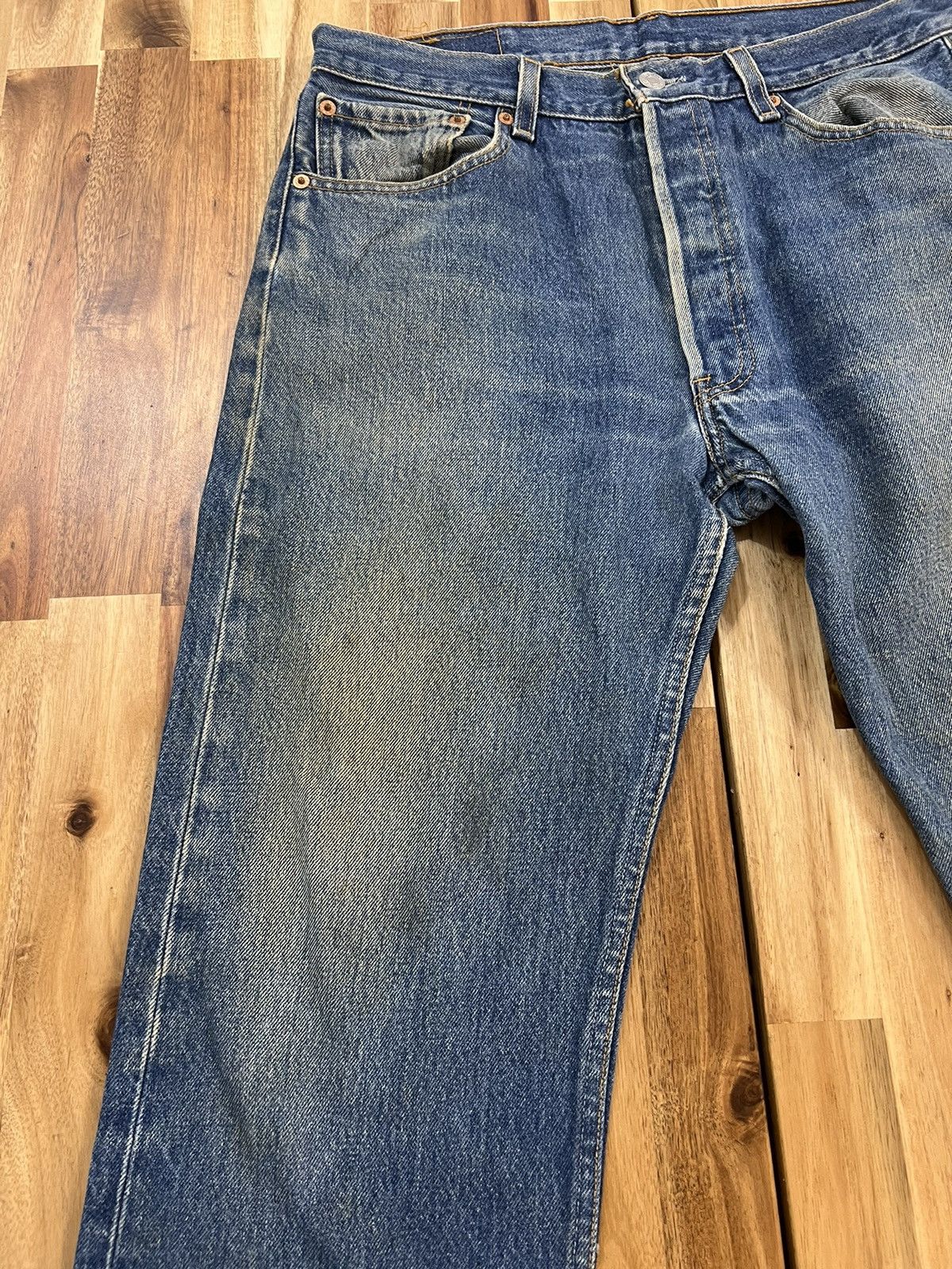 Levi's Vintage Clothing Vintage Levi’s 501xx Denim Jenim Size US 33 - 3 Thumbnail