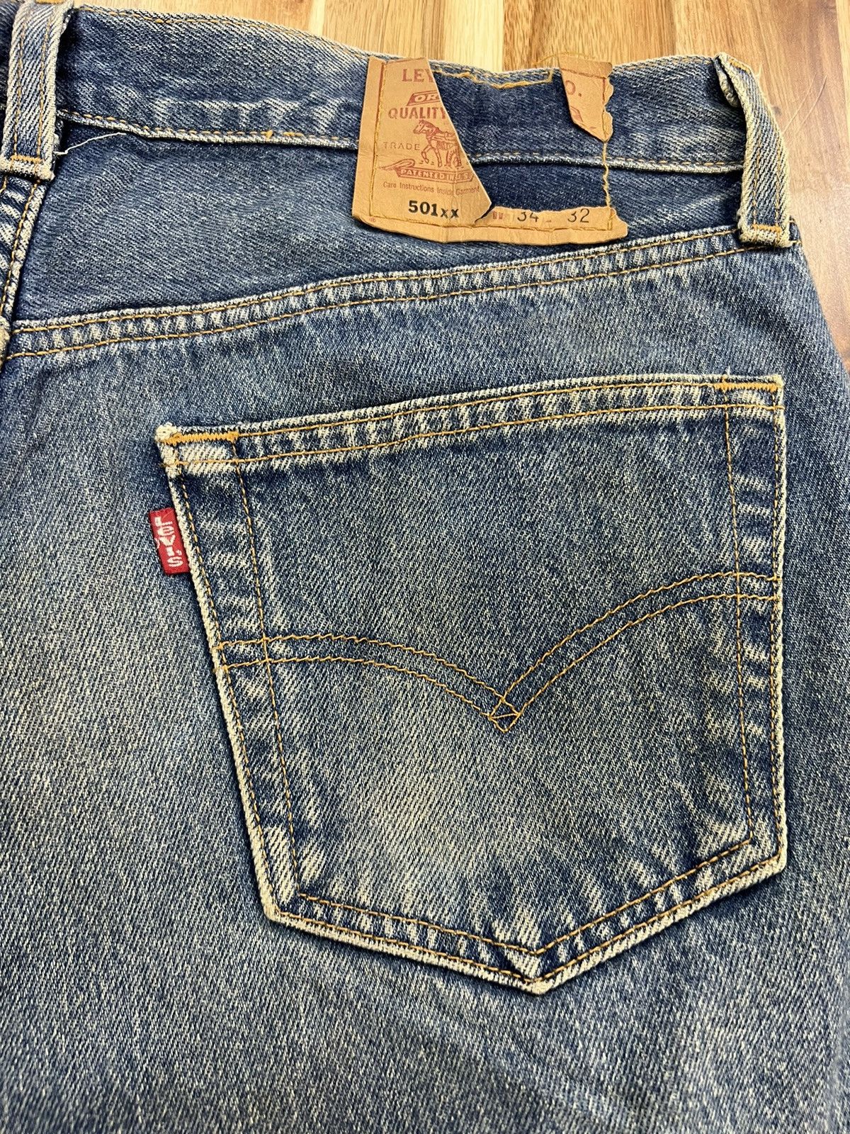 Levi's Vintage Clothing Vintage Levi’s 501xx Denim Jenim Size US 33 - 11 Thumbnail