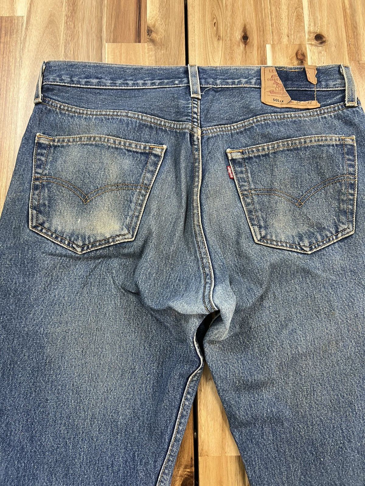 Levi's Vintage Clothing Vintage Levi’s 501xx Denim Jenim Size US 33 - 13 Thumbnail