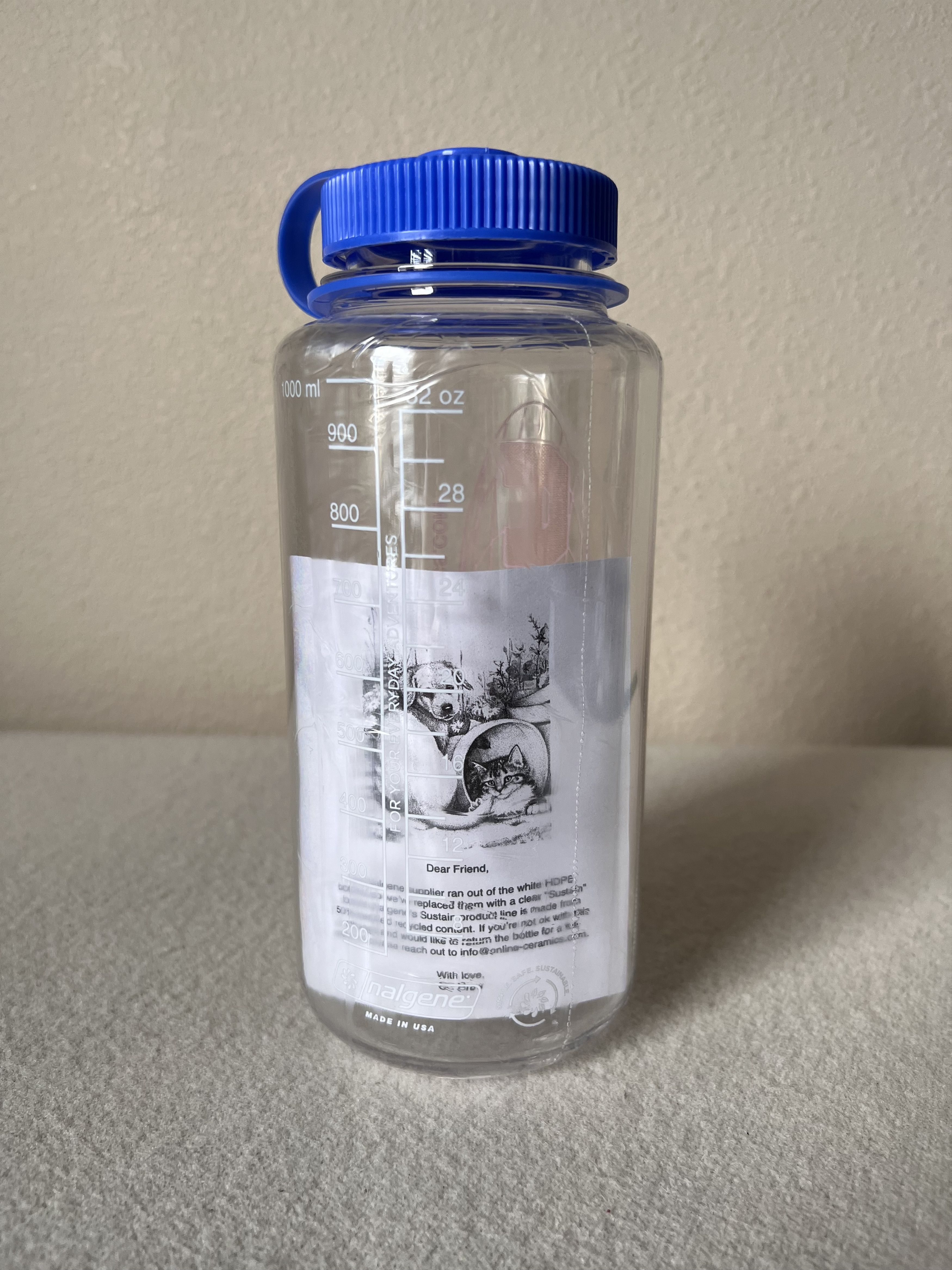 Online Ceramics Online Ceramics SZA S.O.S. Nalgene Water Bottle Size ONE SIZE - 2 Thumbnail