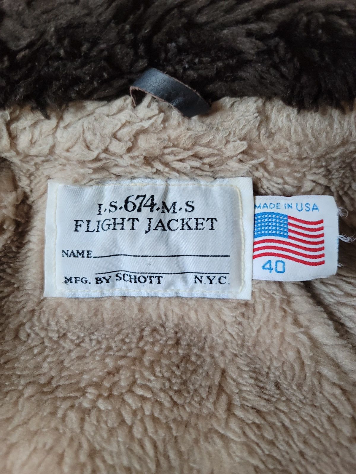 Schott Vintage Schott IS-674-MS Bomber - Sz 40 Size US M / EU 48-50 / 2 - 6 Thumbnail