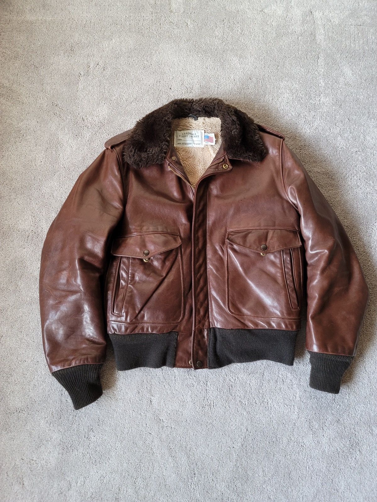 Schott Vintage Schott IS-674-MS Bomber - Sz 40 Size US M / EU 48-50 / 2 - 1 Thumbnail