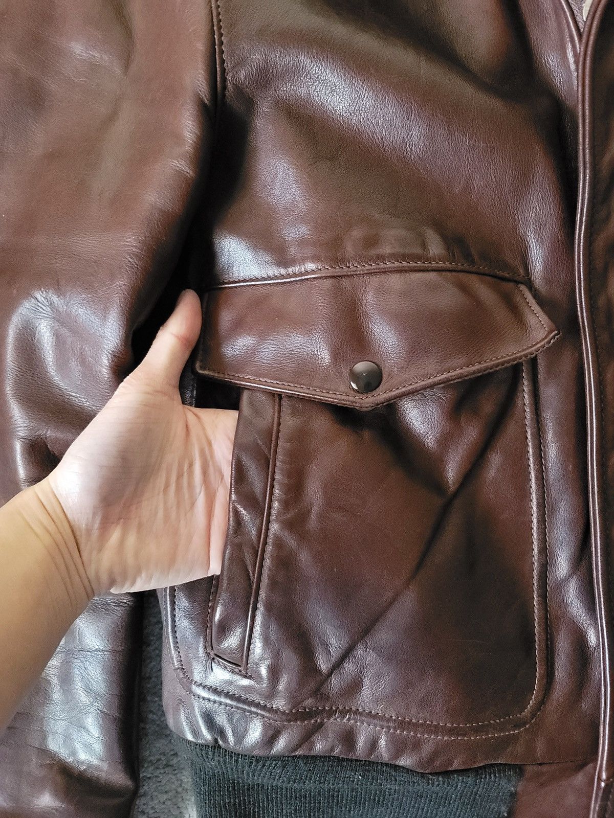 Schott Vintage Schott IS-674-MS Bomber - Sz 40 Size US M / EU 48-50 / 2 - 10 Thumbnail