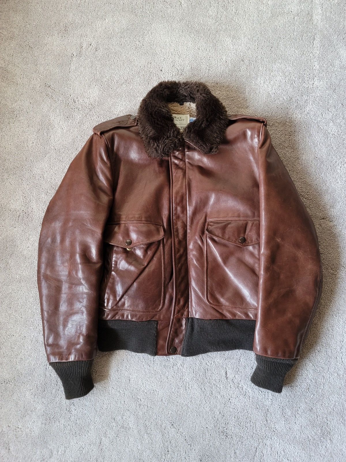 Schott Vintage Schott IS-674-MS Bomber - Sz 40 Size US M / EU 48-50 / 2 - 3 Thumbnail