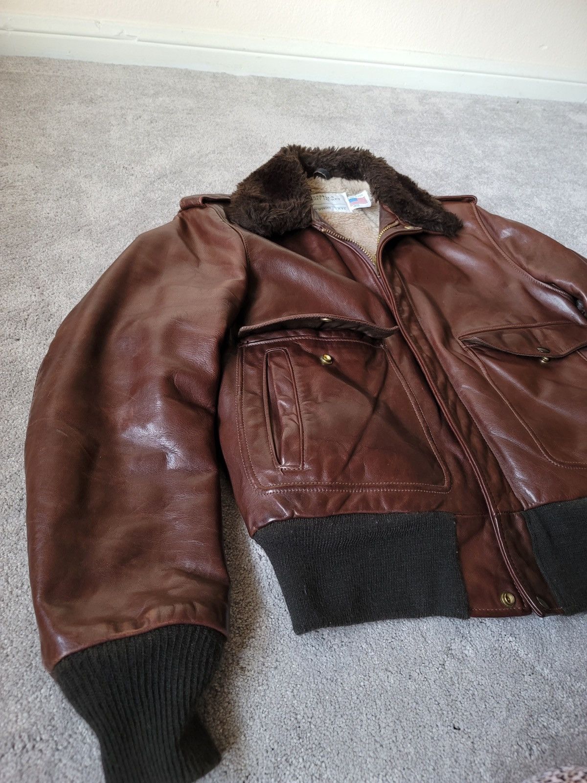 Schott Vintage Schott IS-674-MS Bomber - Sz 40 Size US M / EU 48-50 / 2 - 14 Thumbnail