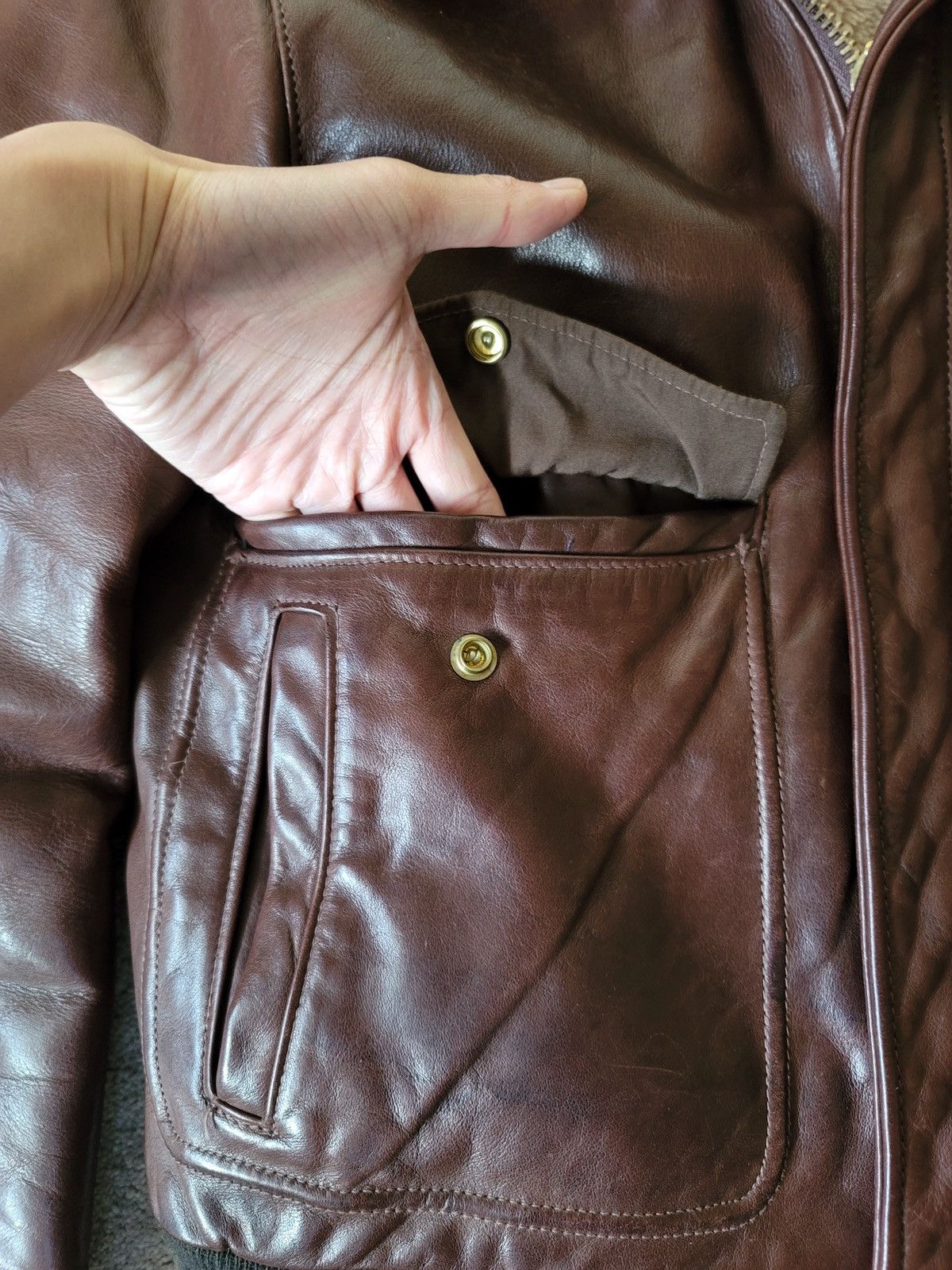 Schott Vintage Schott IS-674-MS Bomber - Sz 40 Size US M / EU 48-50 / 2 - 11 Thumbnail