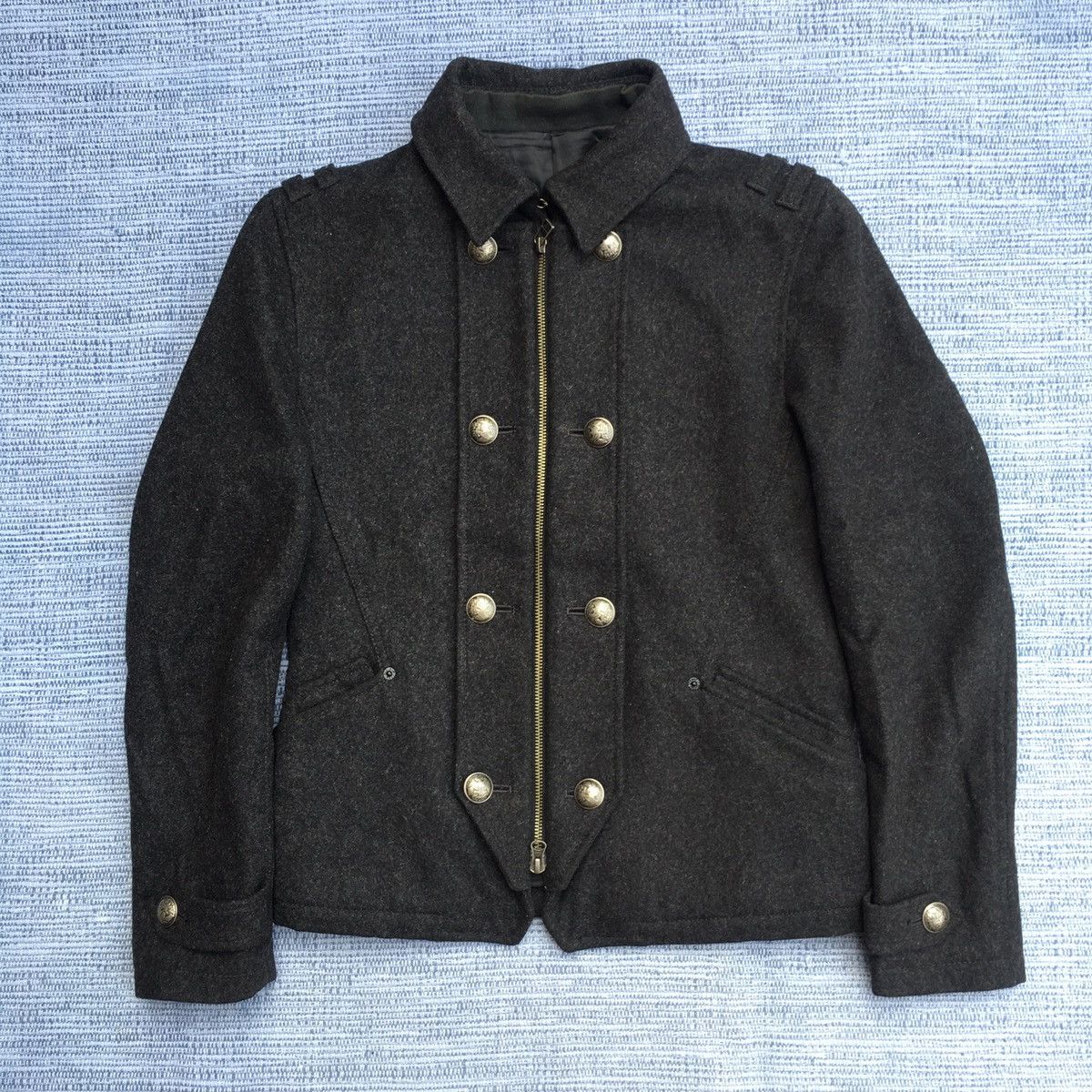 black wool jacket
