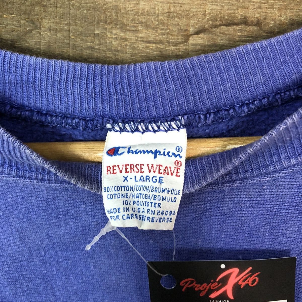 Champion (Reverse Weave) Champion vintage Blue Sweatshirt #4734 Size US L / EU 52-54 / 3 - 8 Thumbnail