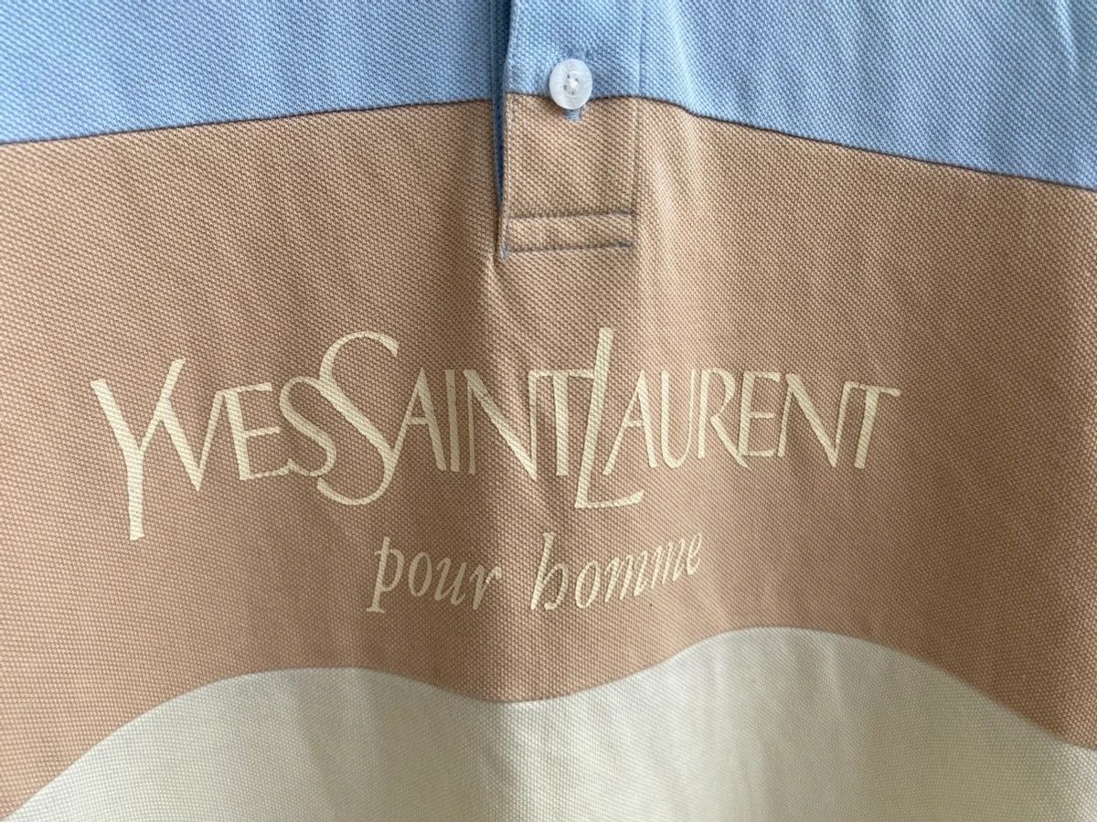 Yves Saint Laurent YSL Polo Spell Out Size US M / EU 48-50 / 2 - 10 Thumbnail