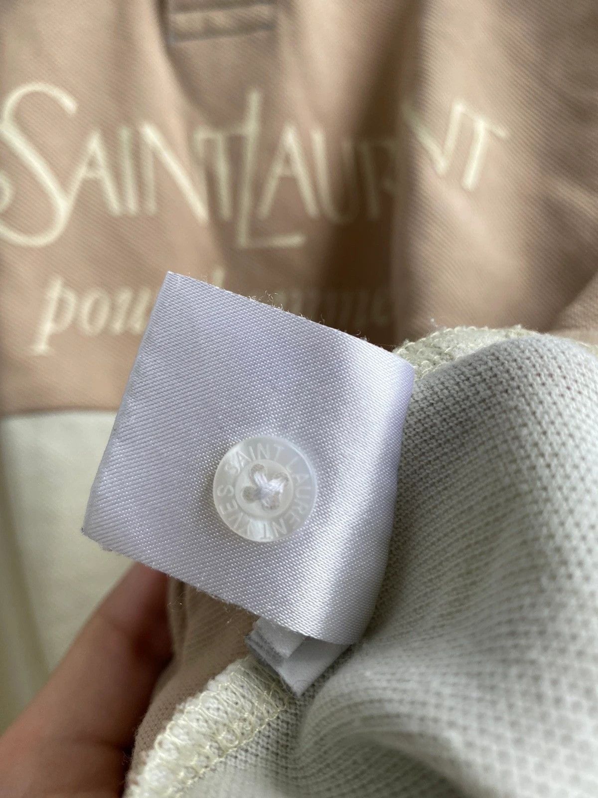 Yves Saint Laurent YSL Polo Spell Out Size US M / EU 48-50 / 2 - 7 Thumbnail