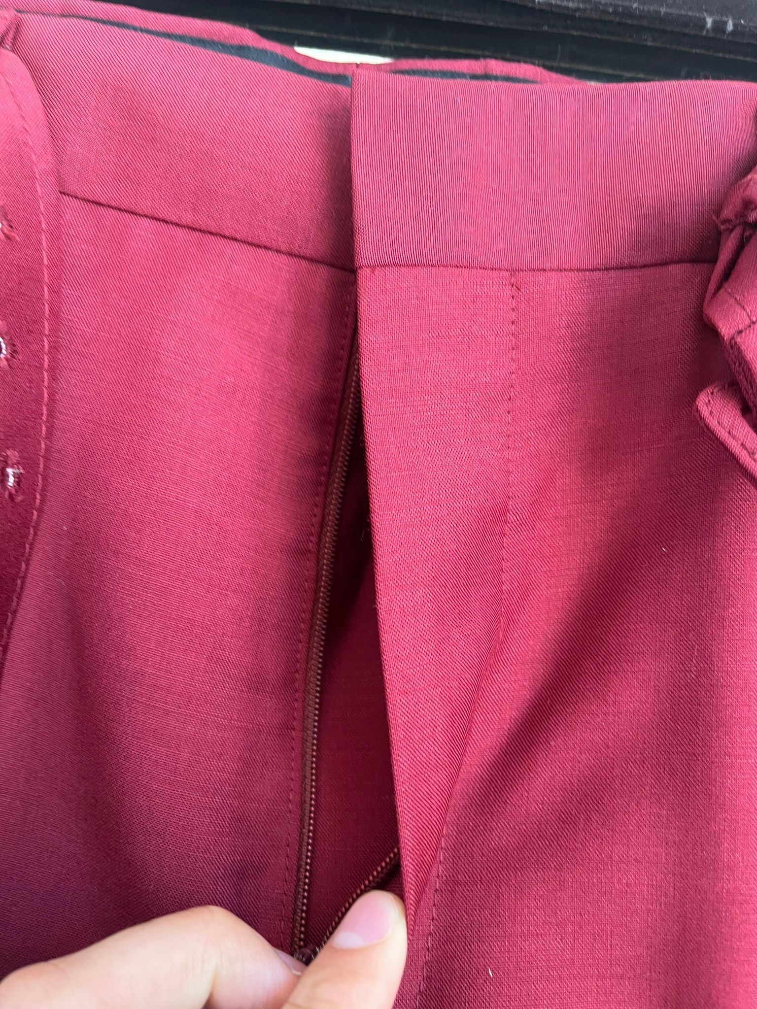 Prada Summer Kid Mohair Belted Pants in Cherry Size US 30 / EU 46 - 11 Thumbnail