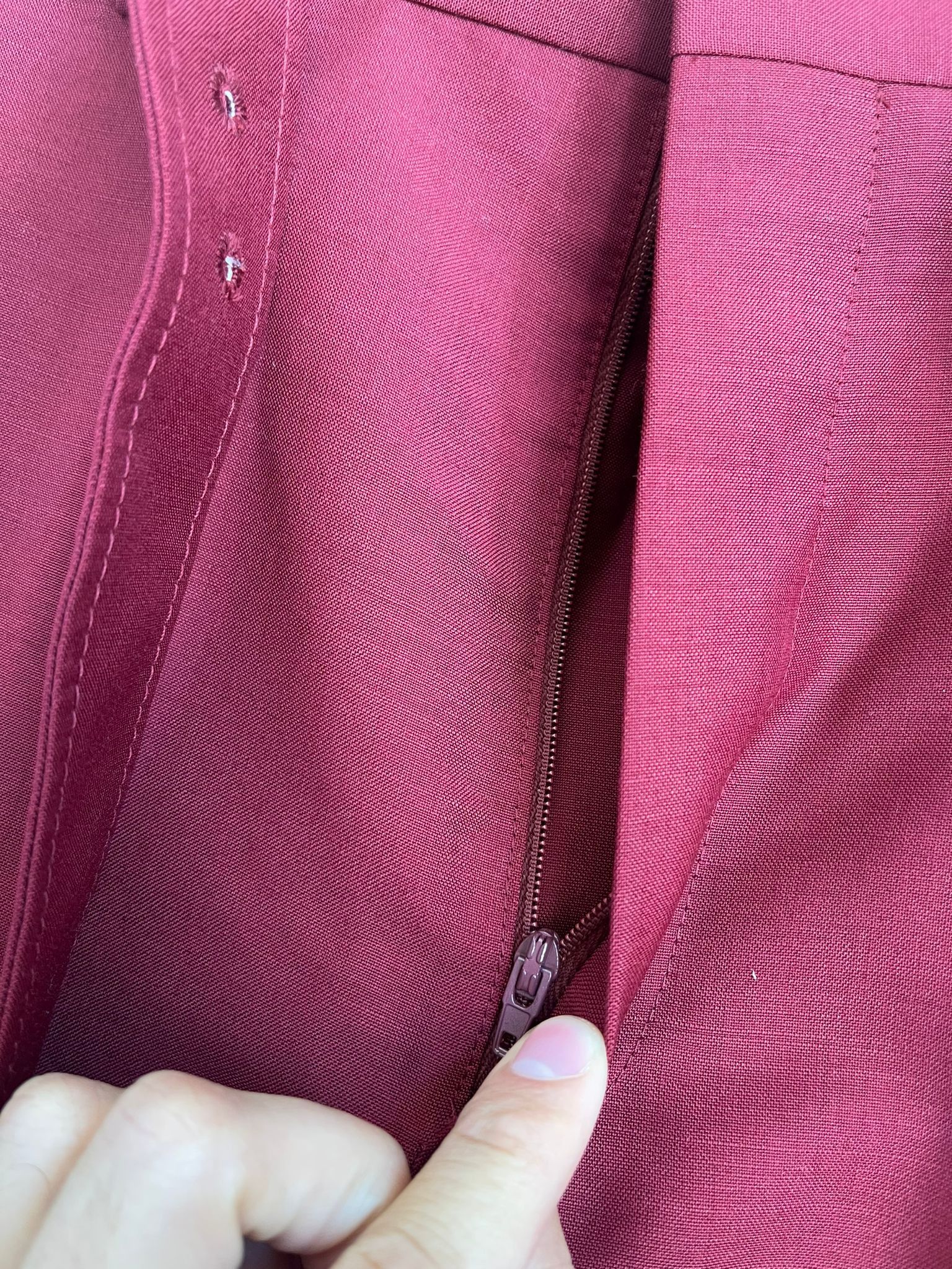 Prada Summer Kid Mohair Belted Pants in Cherry Size US 30 / EU 46 - 10 Thumbnail