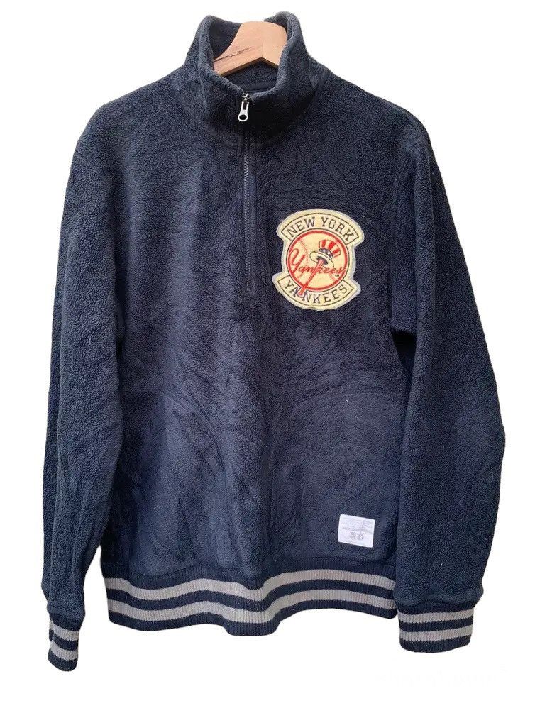 New York Yankees sherpa half zipper jacket