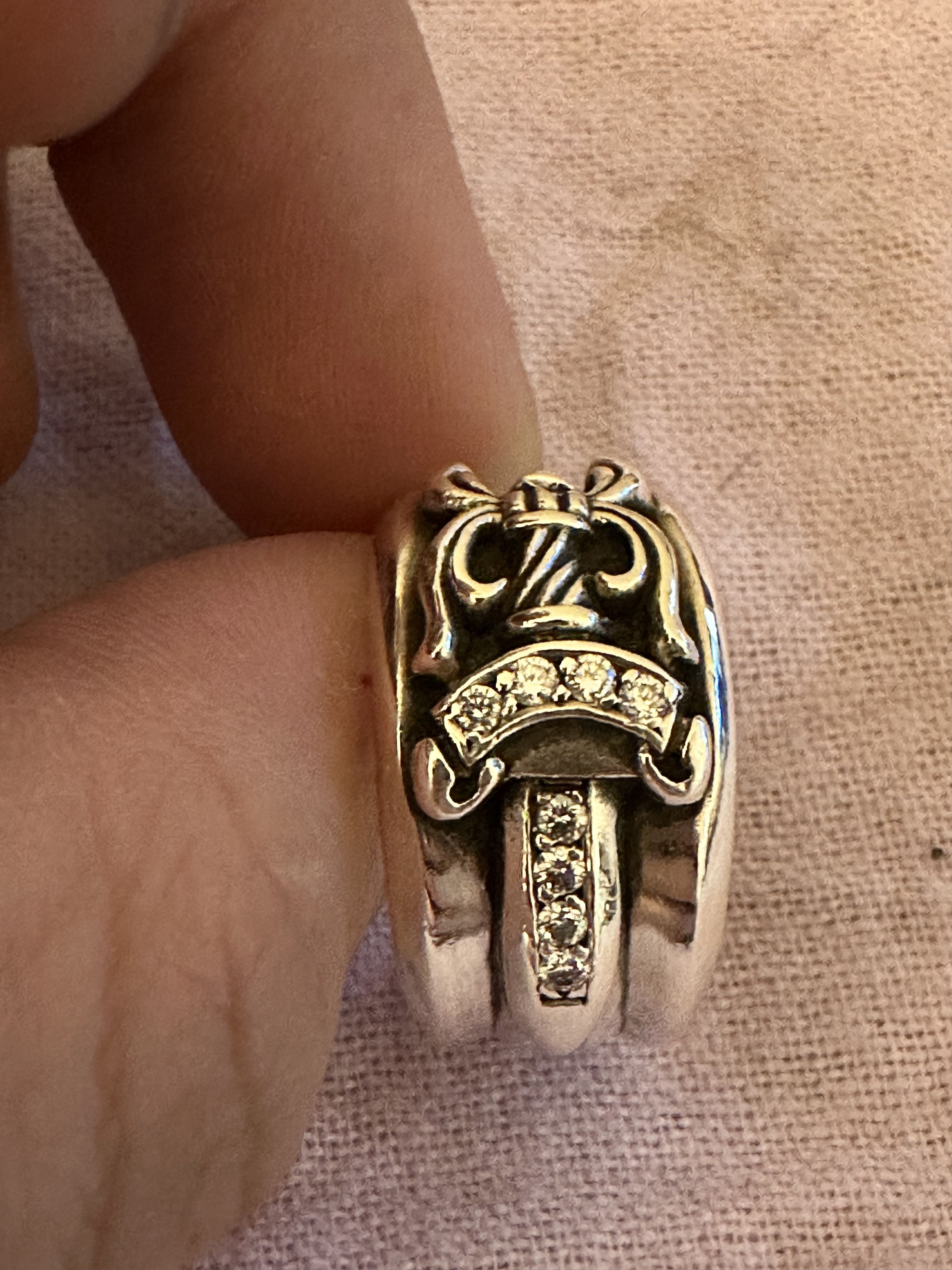 Chrome Hearts Diamond Dagger Ring | Grailed