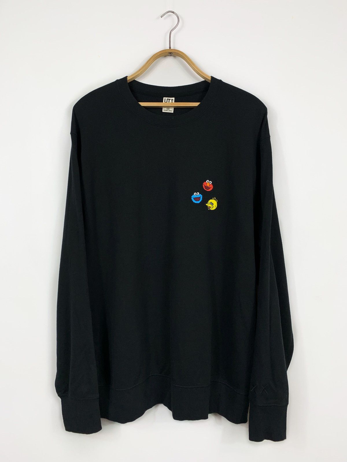 Uniqlo Kaws x Sesame Street Embroidered Logo Sweatshirt