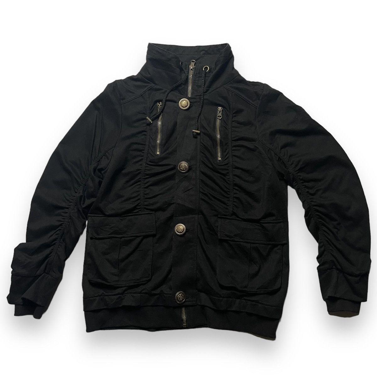 If Six Was Nine 🇯🇵 PLG BUTTON UP FULL ZIP PUNK GOTHIC BONO JACKET Size US M / EU 48-50 / 2 - 1 Thumbnail