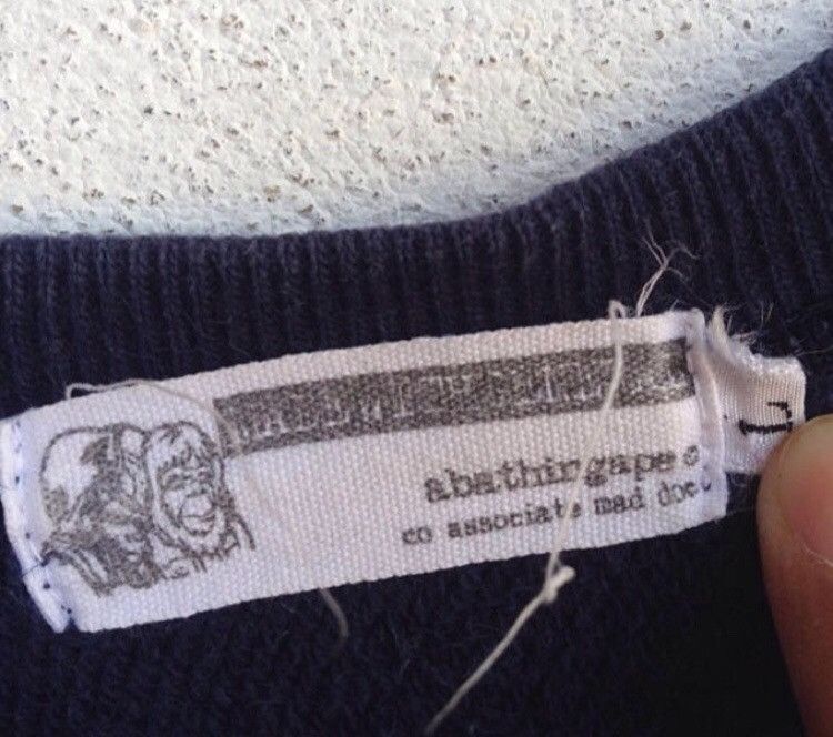 Bape Vintage A Bathing Ape AB Logo Crewneck Size US L / EU 52-54 / 3 - 4 Thumbnail