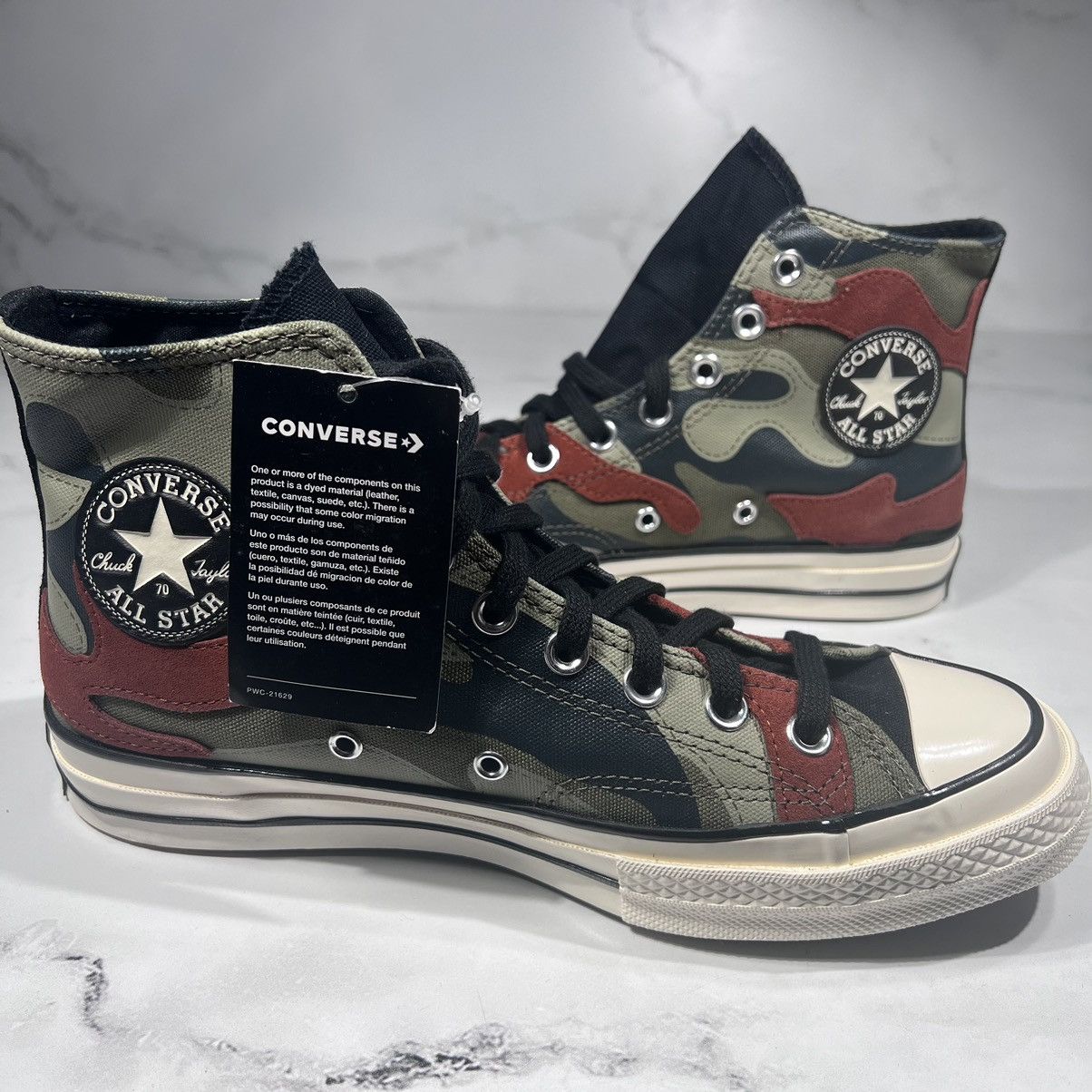 Converse Chuck 70 High Hybrid Camo Platform Sneakers