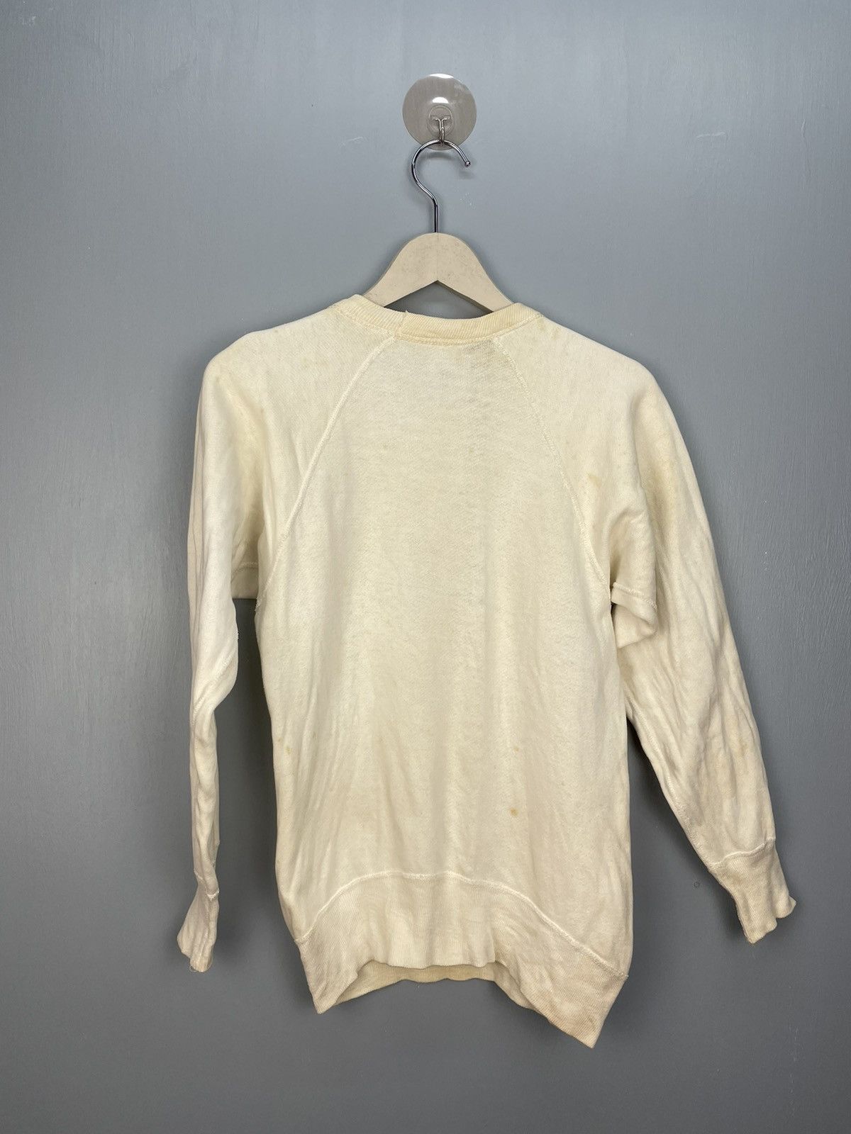 Vintage Vintage 60s Oneita white plain sweatshirt Size US S / EU 44-46 / 1 - 2 Thumbnail
