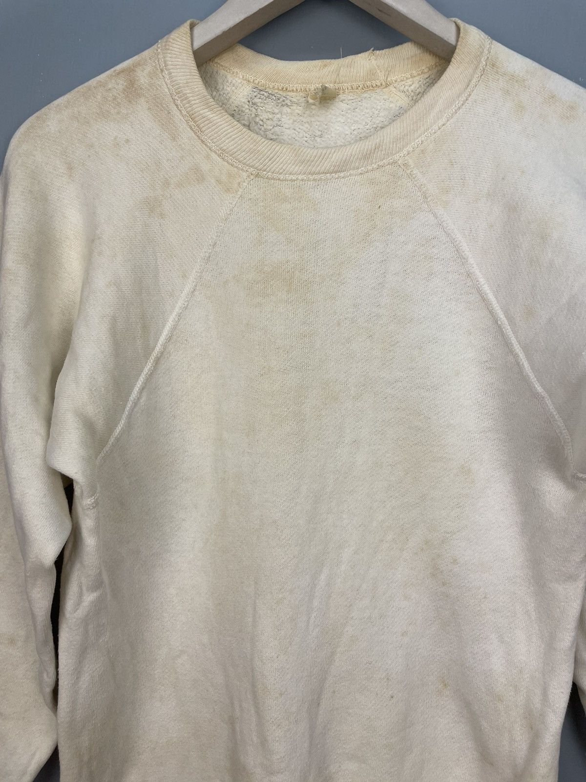 Vintage Vintage 60s Oneita white plain sweatshirt Size US S / EU 44-46 / 1 - 3 Thumbnail