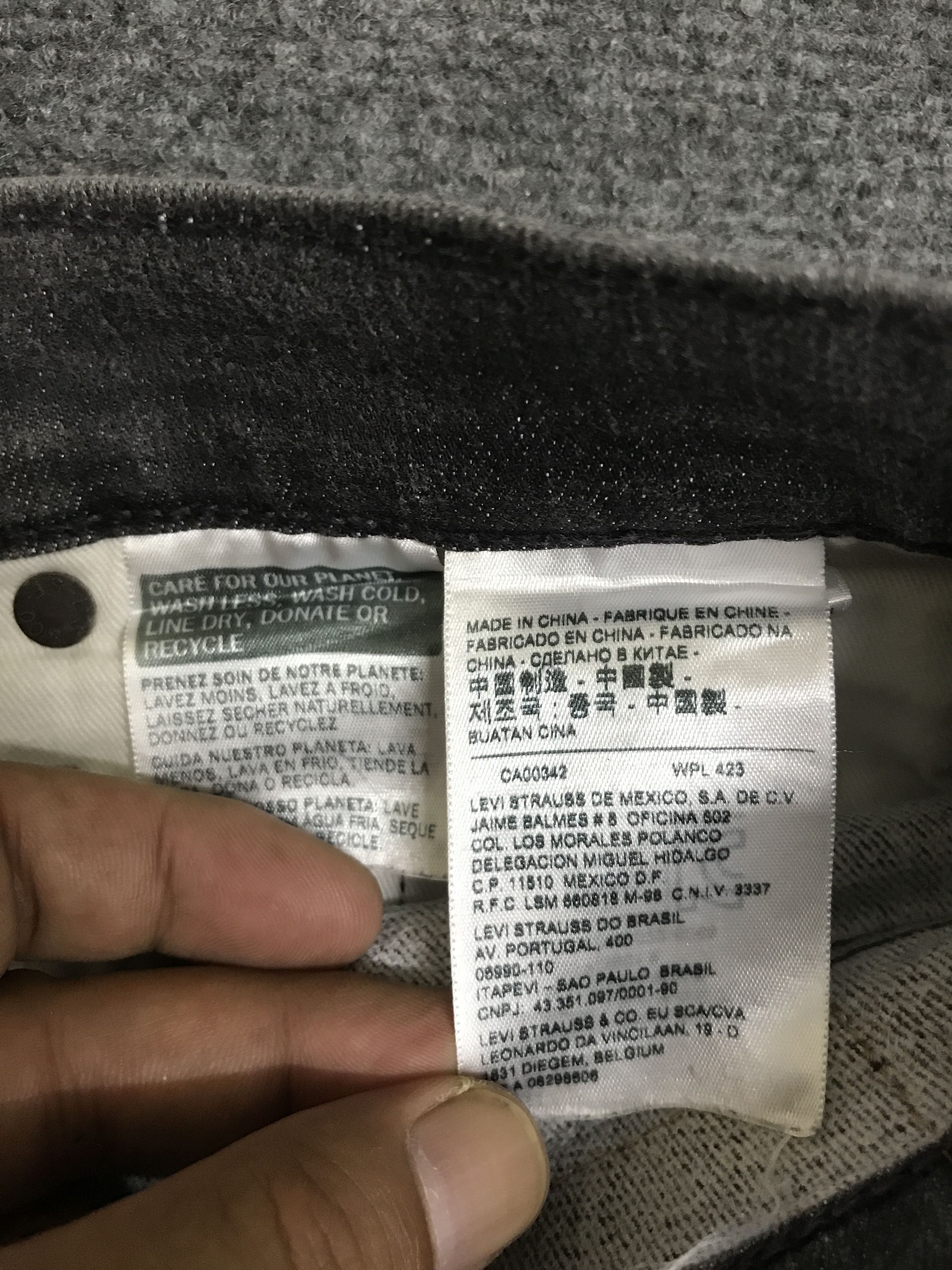 Levi's VL179-Levis 511 Black Wash Skinny Jeans Size US 33 - 14 Thumbnail