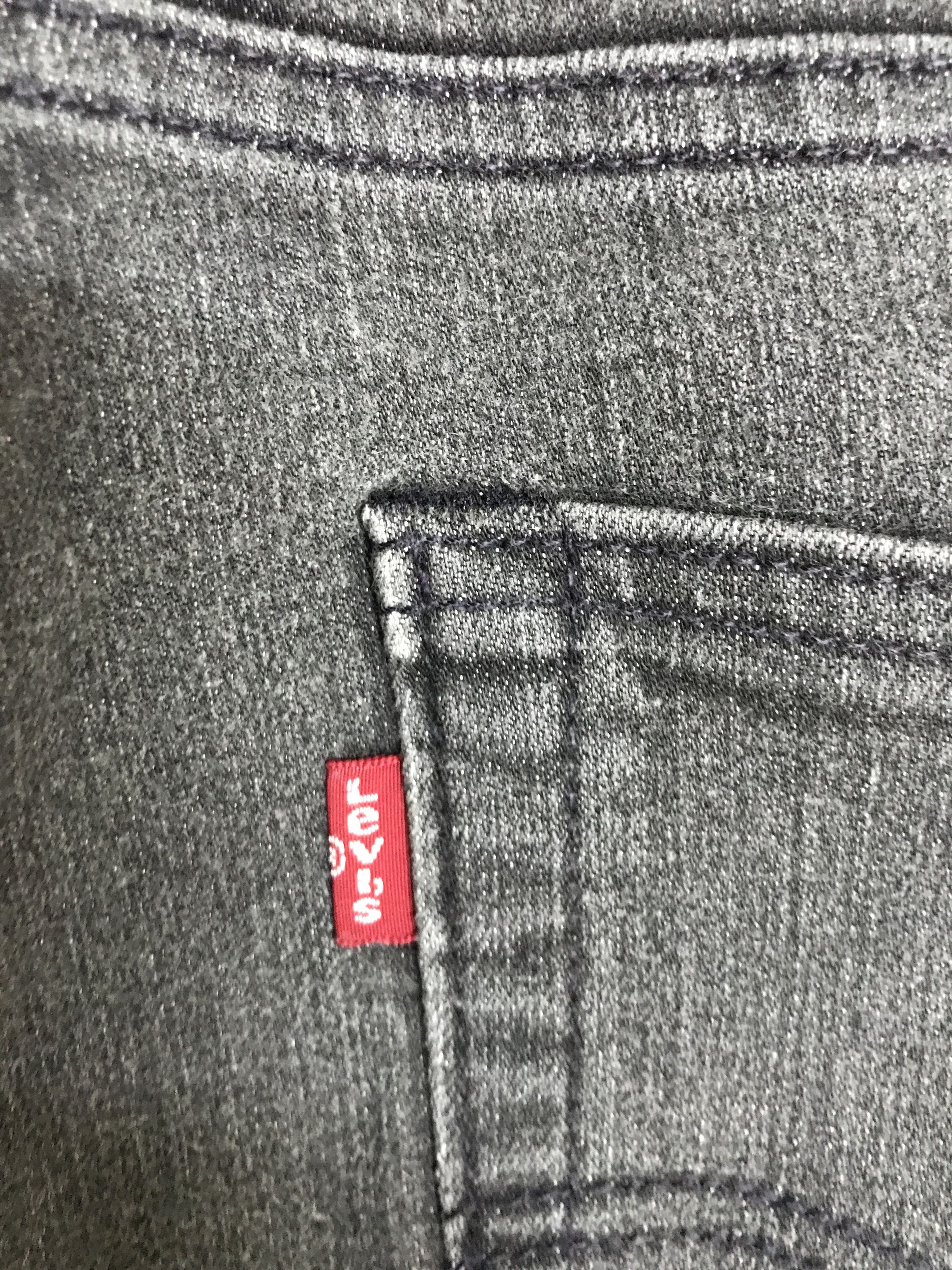 Levi's VL179-Levis 511 Black Wash Skinny Jeans Size US 33 - 12 Thumbnail
