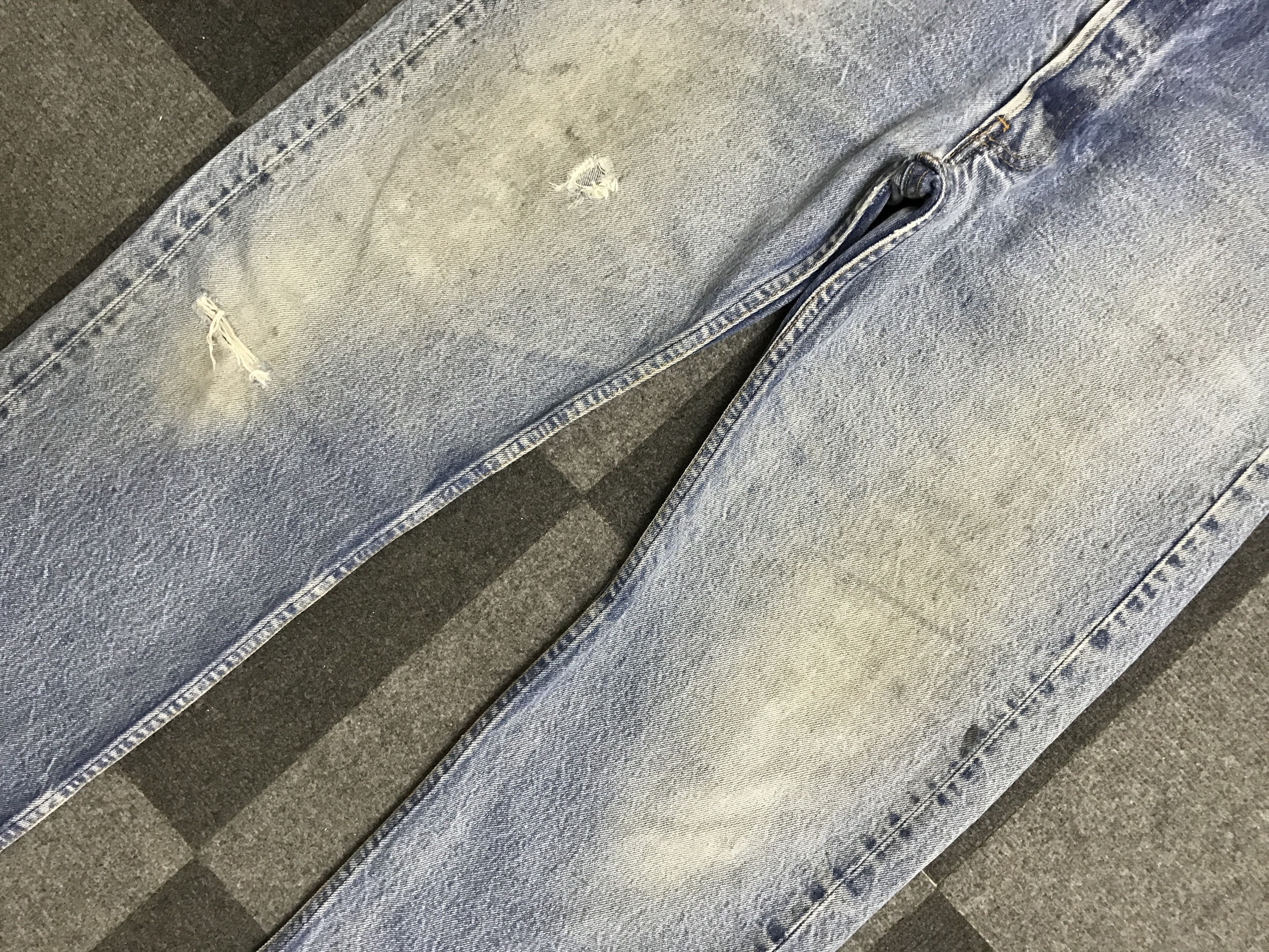 Levi's × Vintage VL180-Vintage Levis 501xx Dirty Distressed Jeans Size US 35 - 3 Thumbnail