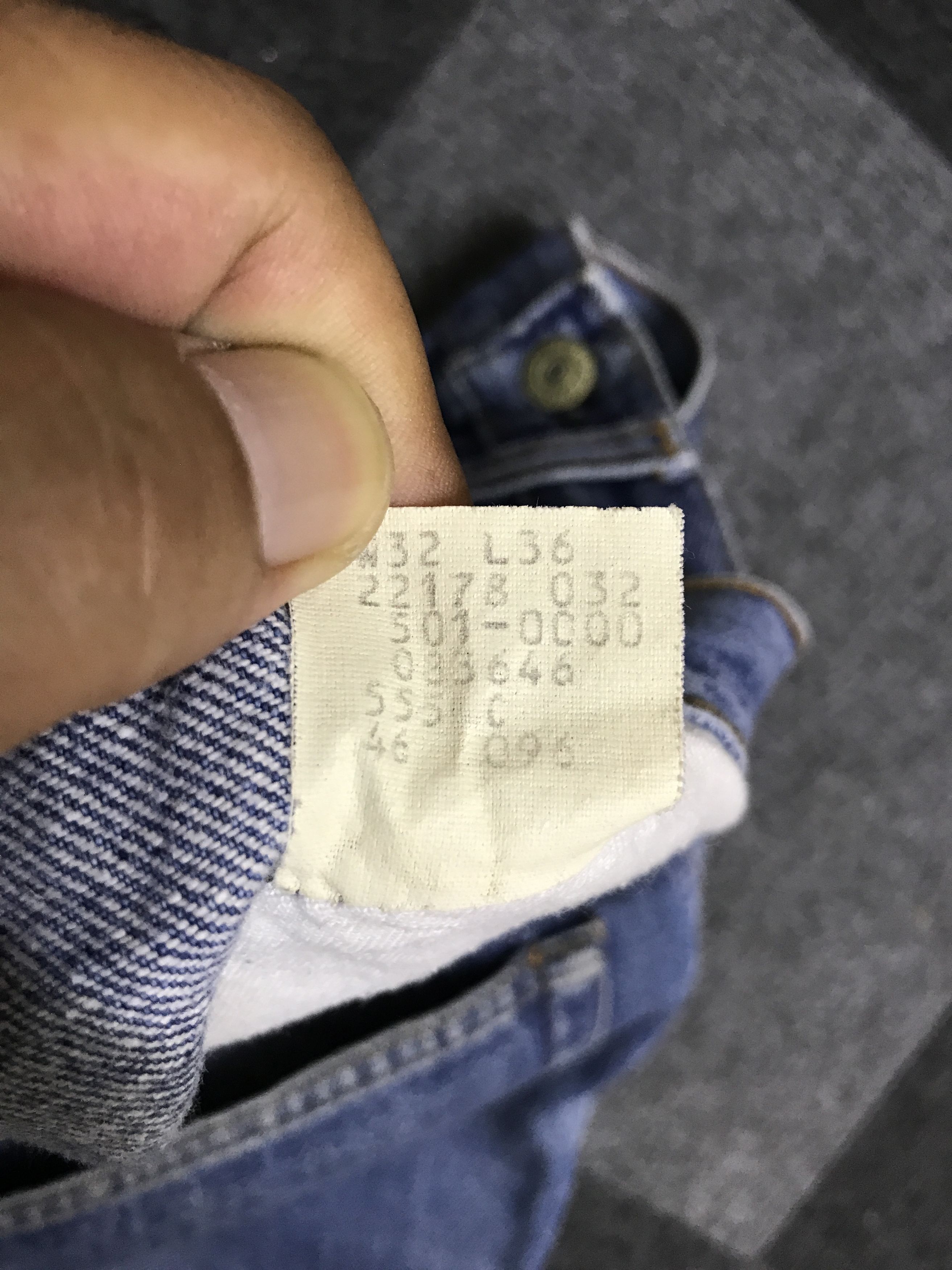 Levi's VL183-Vintage Levis 501 Blue Jeans Released Hem Size US 31 - 15 Thumbnail