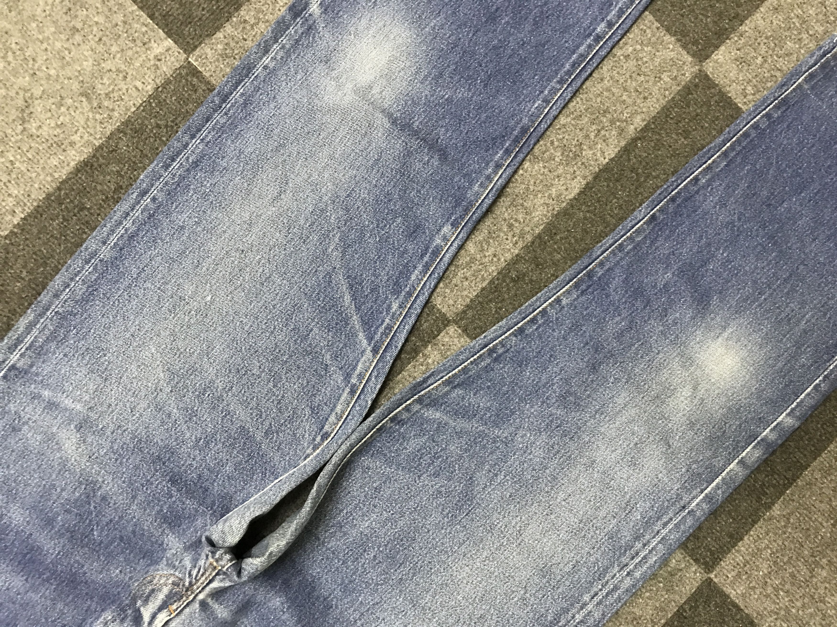 Levi's VL183-Vintage Levis 501 Blue Jeans Released Hem Size US 31 - 3 Thumbnail