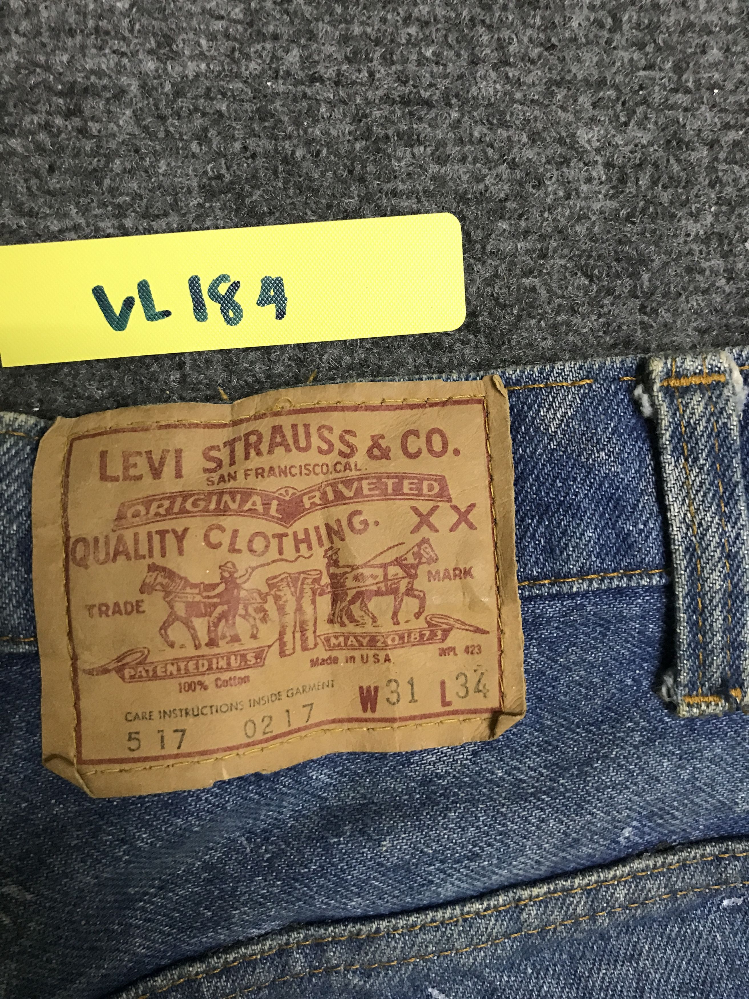 Levi's VL184-Vintage Rare Levis 517 Flare Blue Jeans Size US 30 / EU 46 - 14 Thumbnail