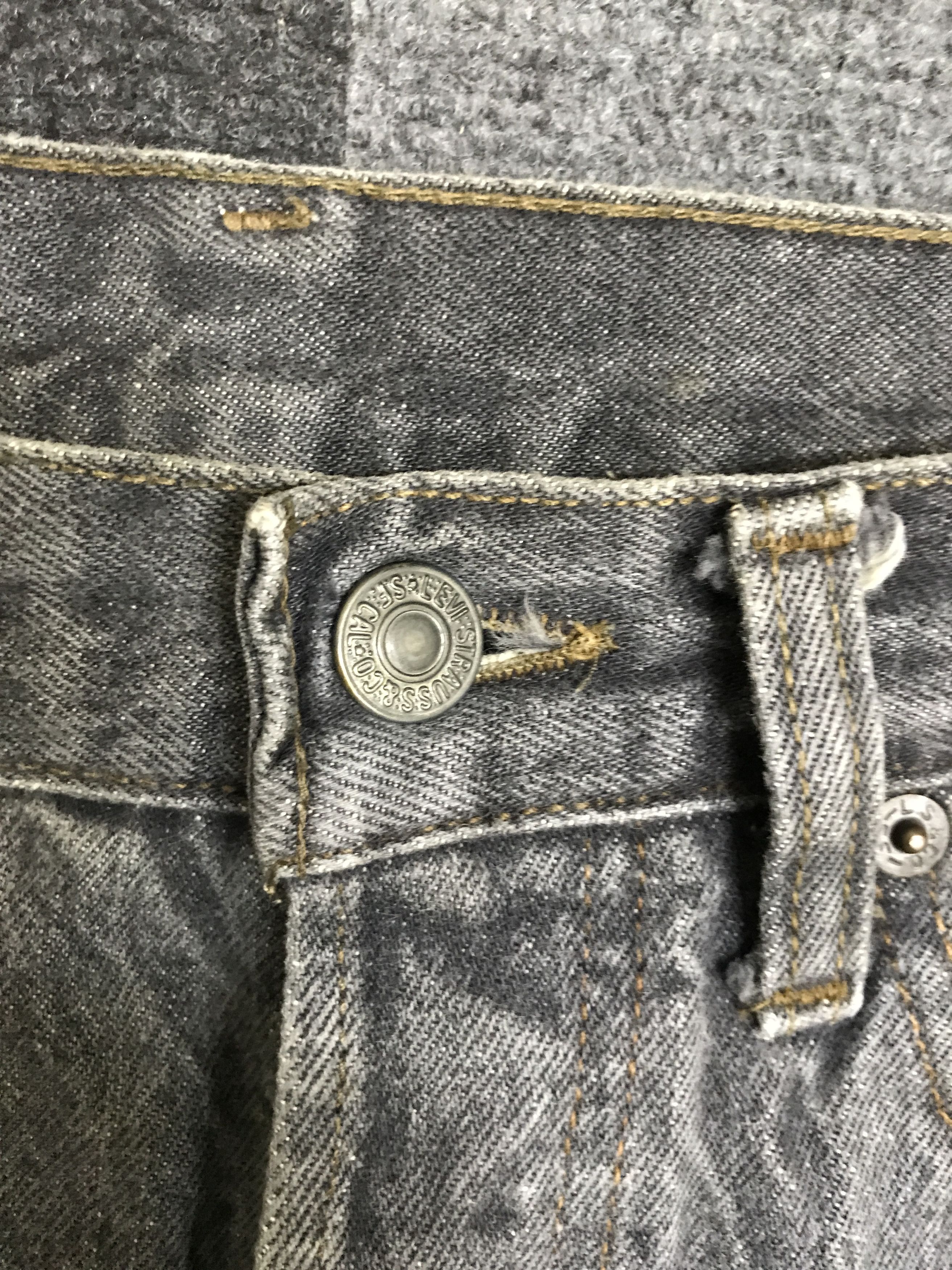 Levi's × Vintage VL185-Vintage Levis 501 Black Wash Jeans Size US 28 / EU 44 - 5 Thumbnail