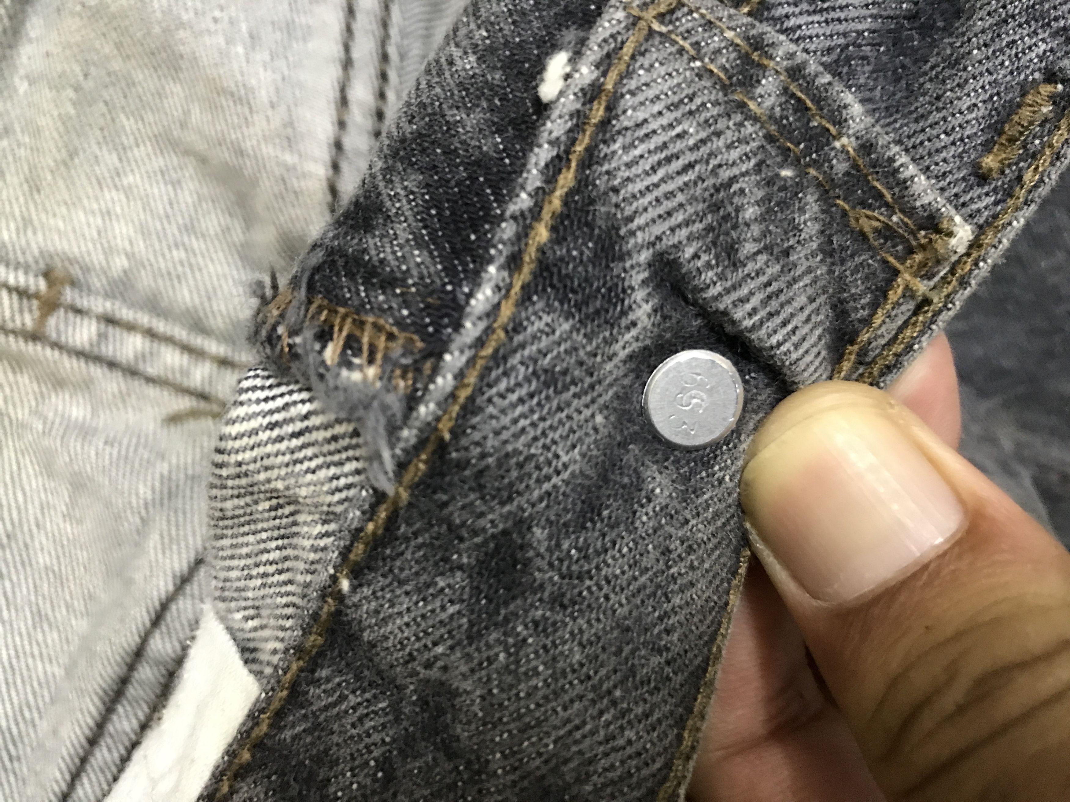 Levi's × Vintage VL185-Vintage Levis 501 Black Wash Jeans Size US 28 / EU 44 - 6 Thumbnail