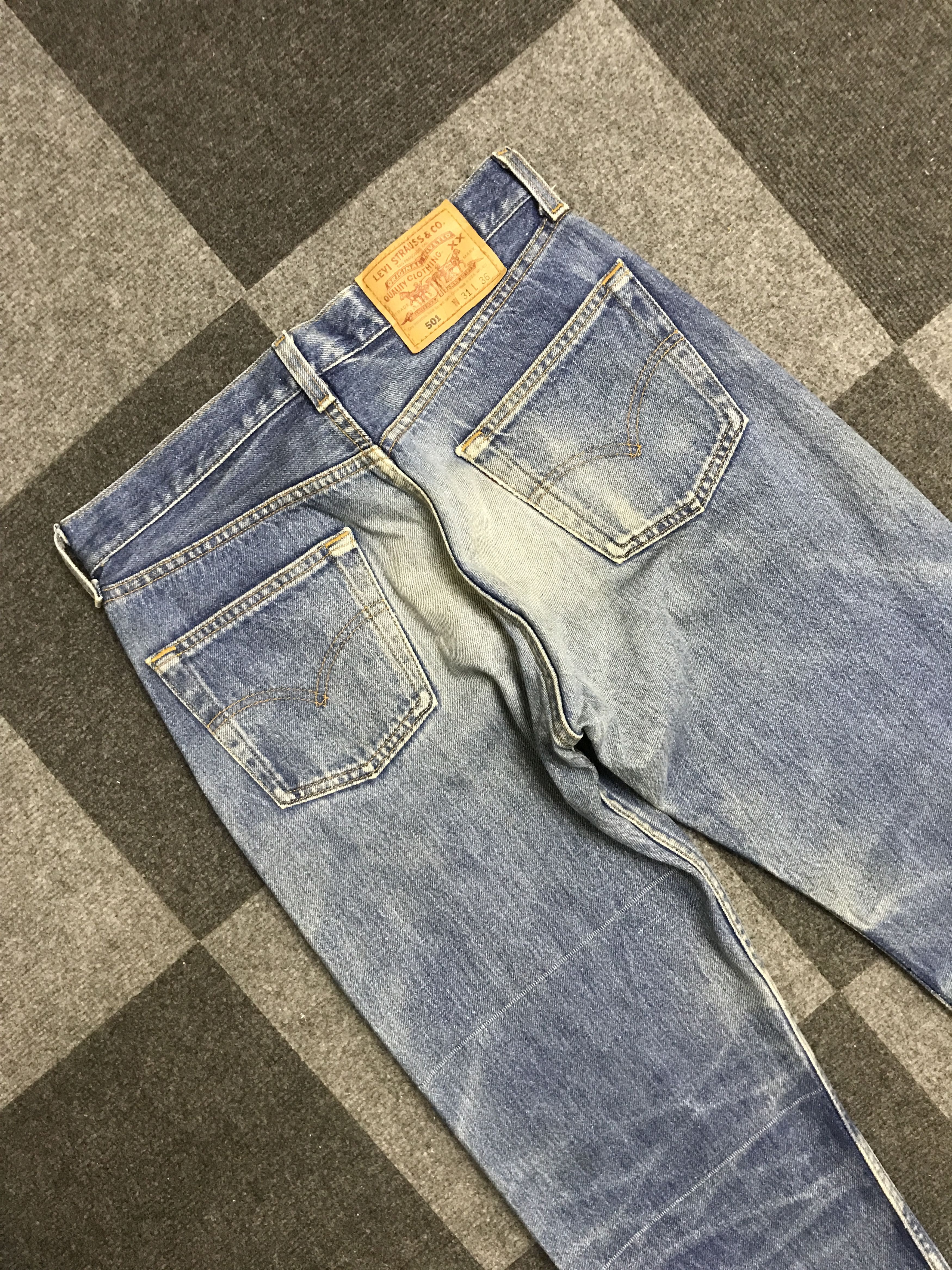 Levi's × Vintage VL186-Vintage Levis 501 Blue wash Jeans Size 29" - 10 Thumbnail