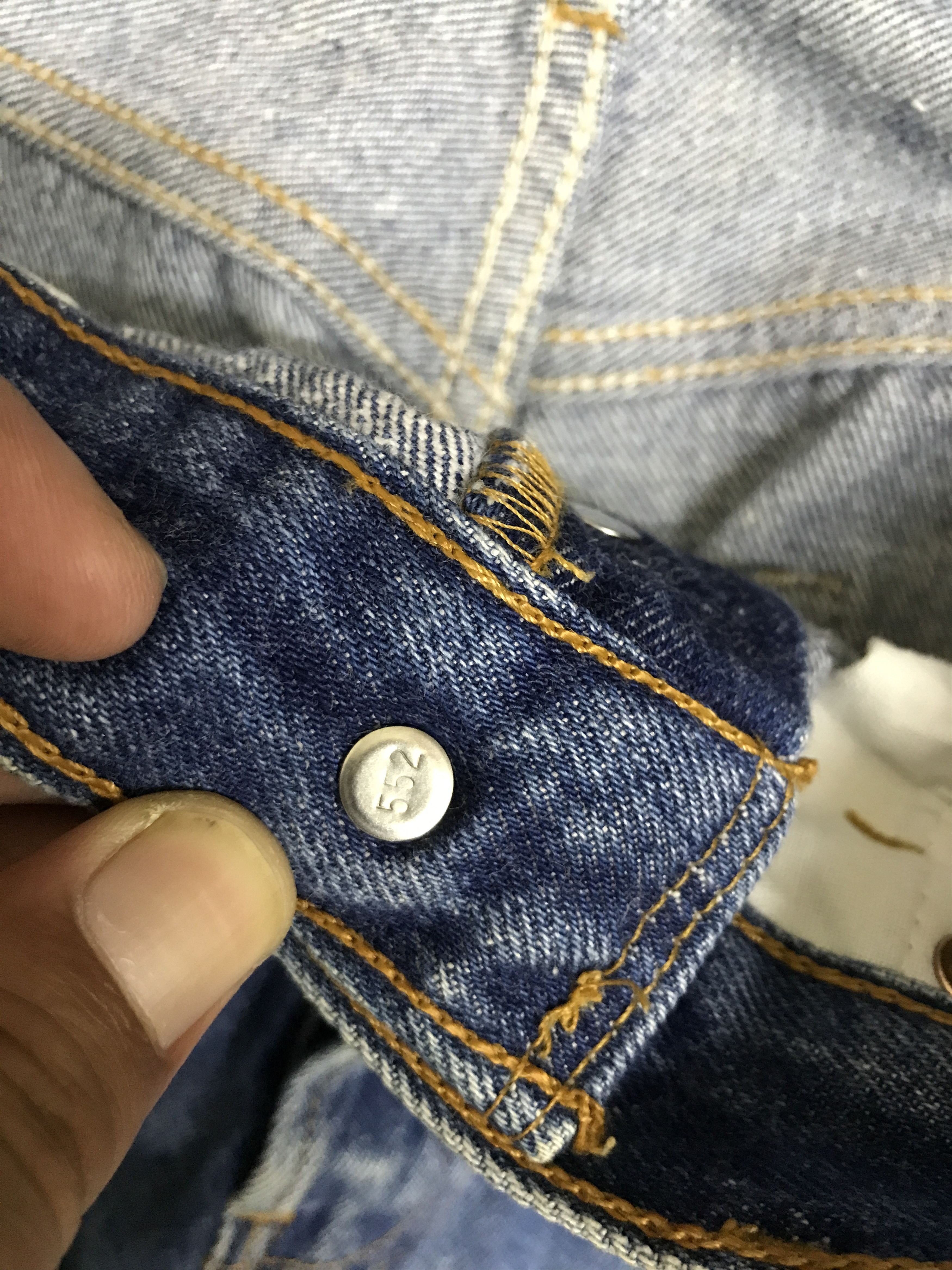 Levi's × Vintage VL186-Vintage Levis 501 Blue wash Jeans Size 29" - 8 Thumbnail