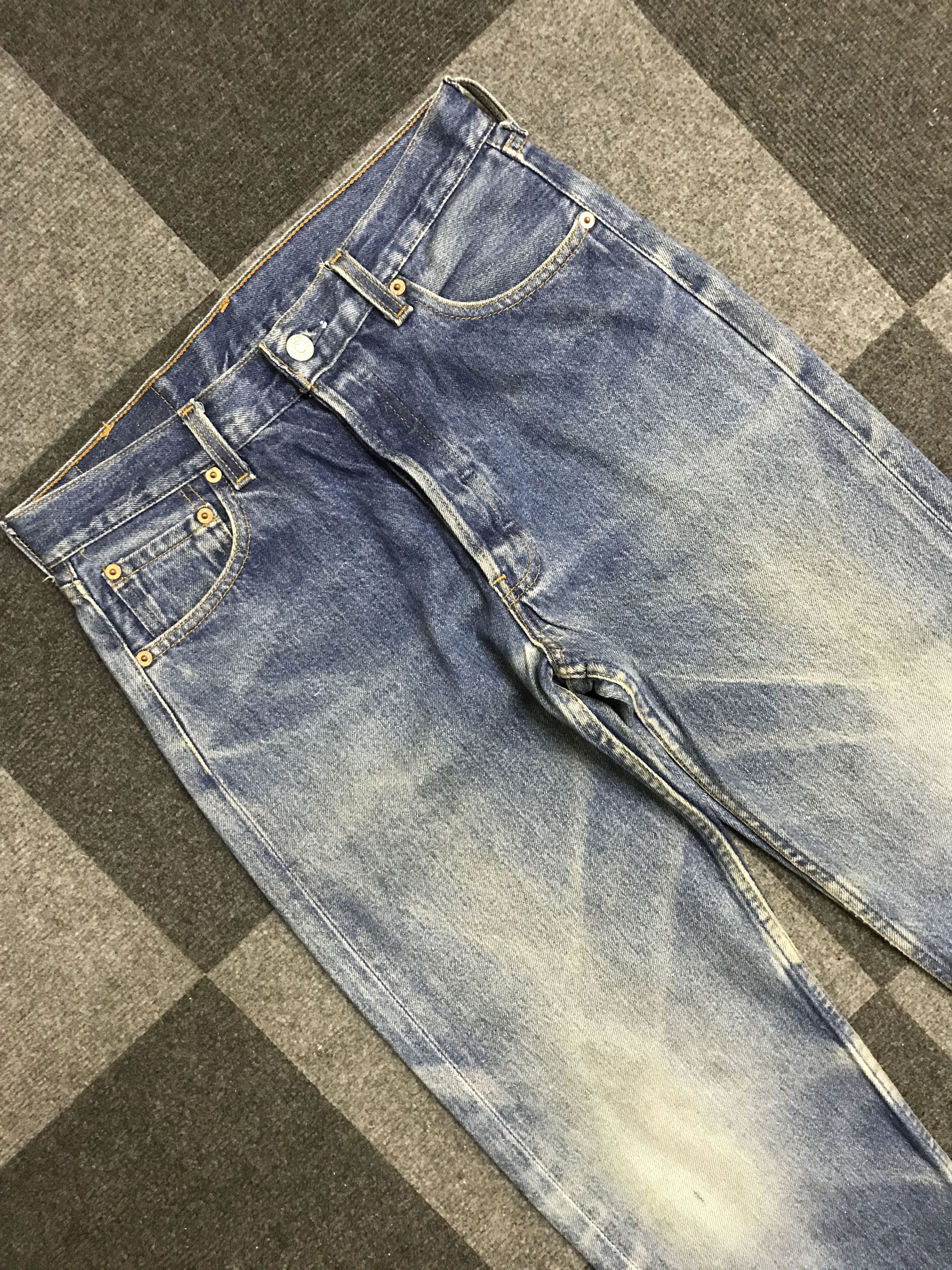 Levi's × Vintage VL186-Vintage Levis 501 Blue wash Jeans Size 29" - 2 Thumbnail