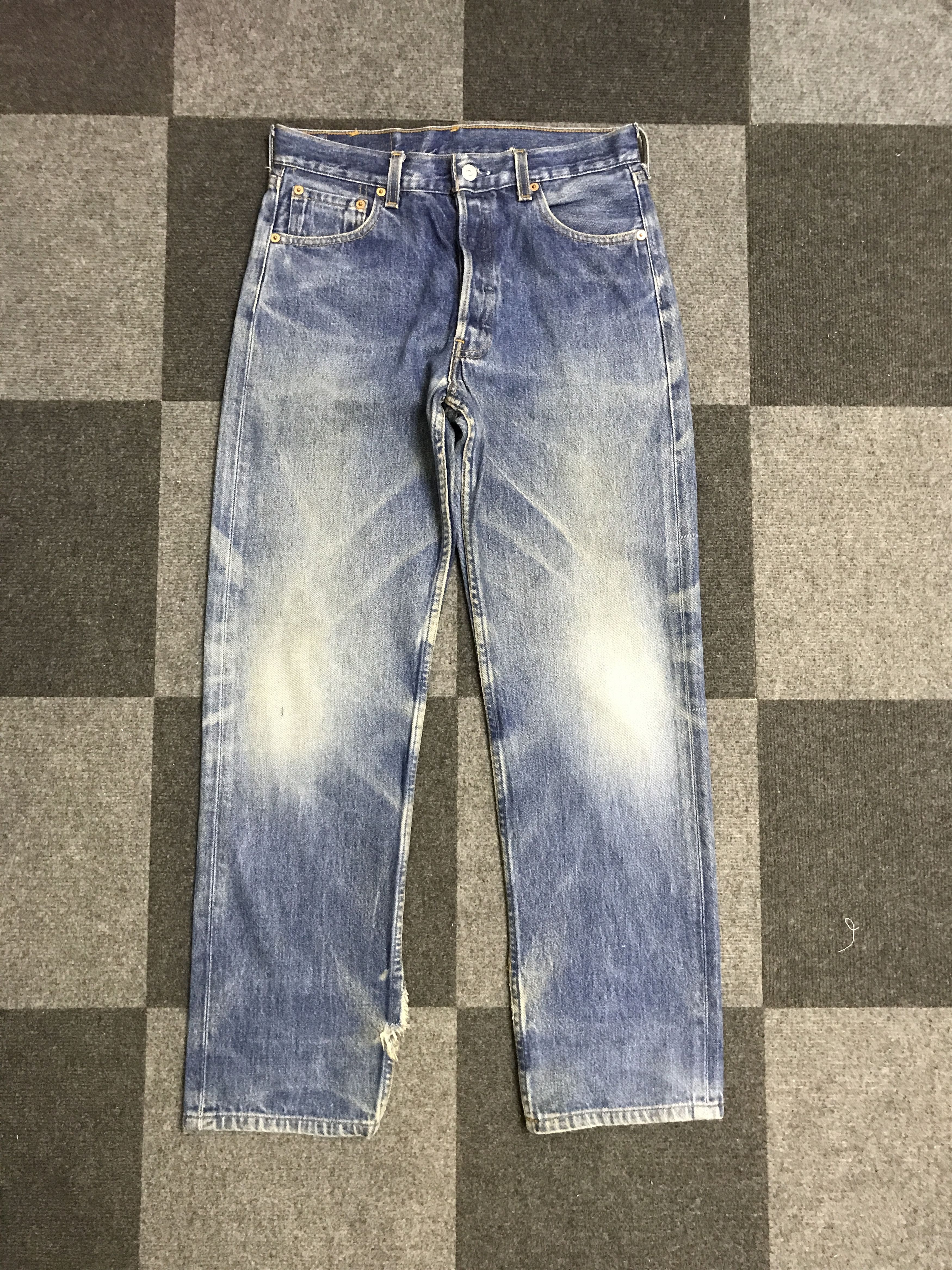 Levi's × Vintage VL186-Vintage Levis 501 Blue wash Jeans Size 29" - 1 Thumbnail