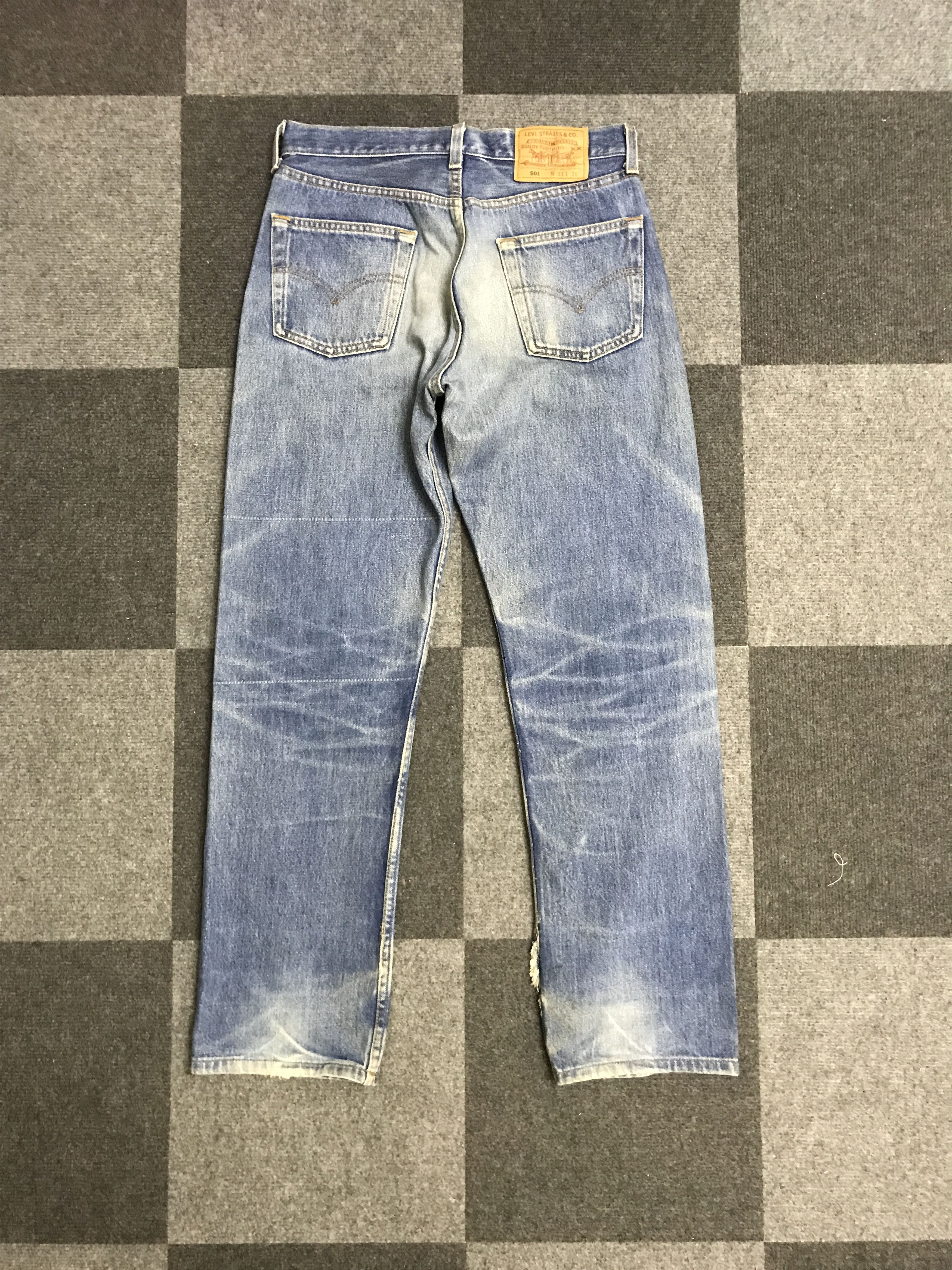 Levi's × Vintage VL186-Vintage Levis 501 Blue wash Jeans Size 29" - 9 Thumbnail
