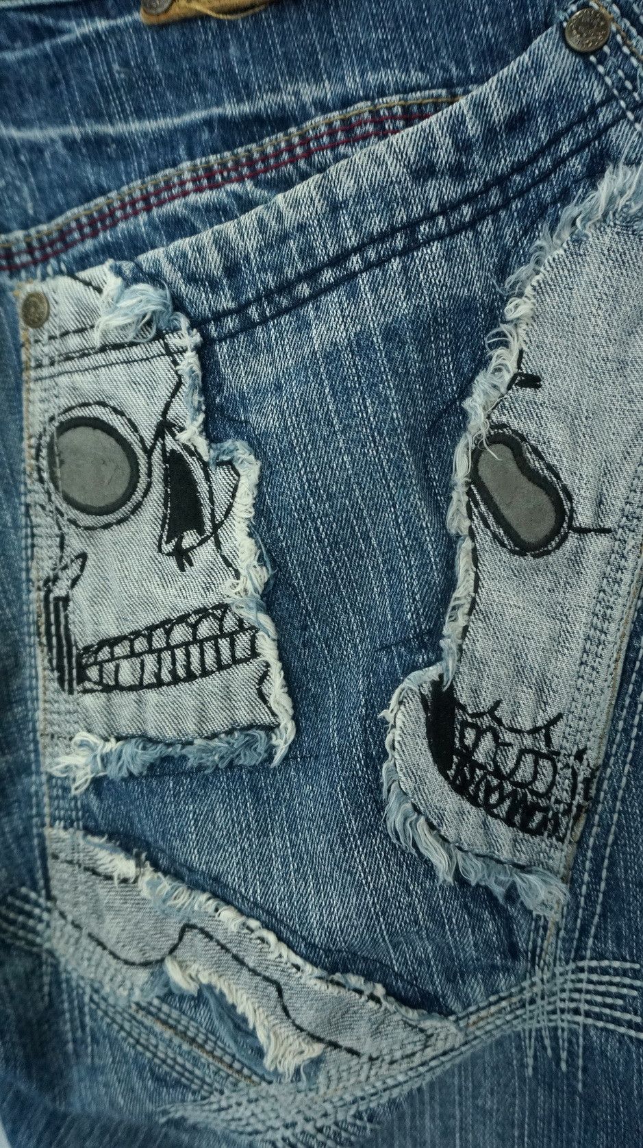 Artful Dodger 🔥ARTFUL DODGER Skull Jeans Inspired Number Nine Mastermind Size US 34 / EU 50 - 9 Thumbnail