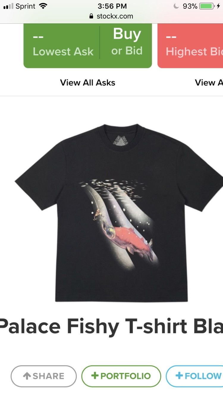 Palace SS19 Palace "Fishy" Tri-Ferg Logo Tee Size US M / EU 48-50 / 2 - 1 Thumbnail