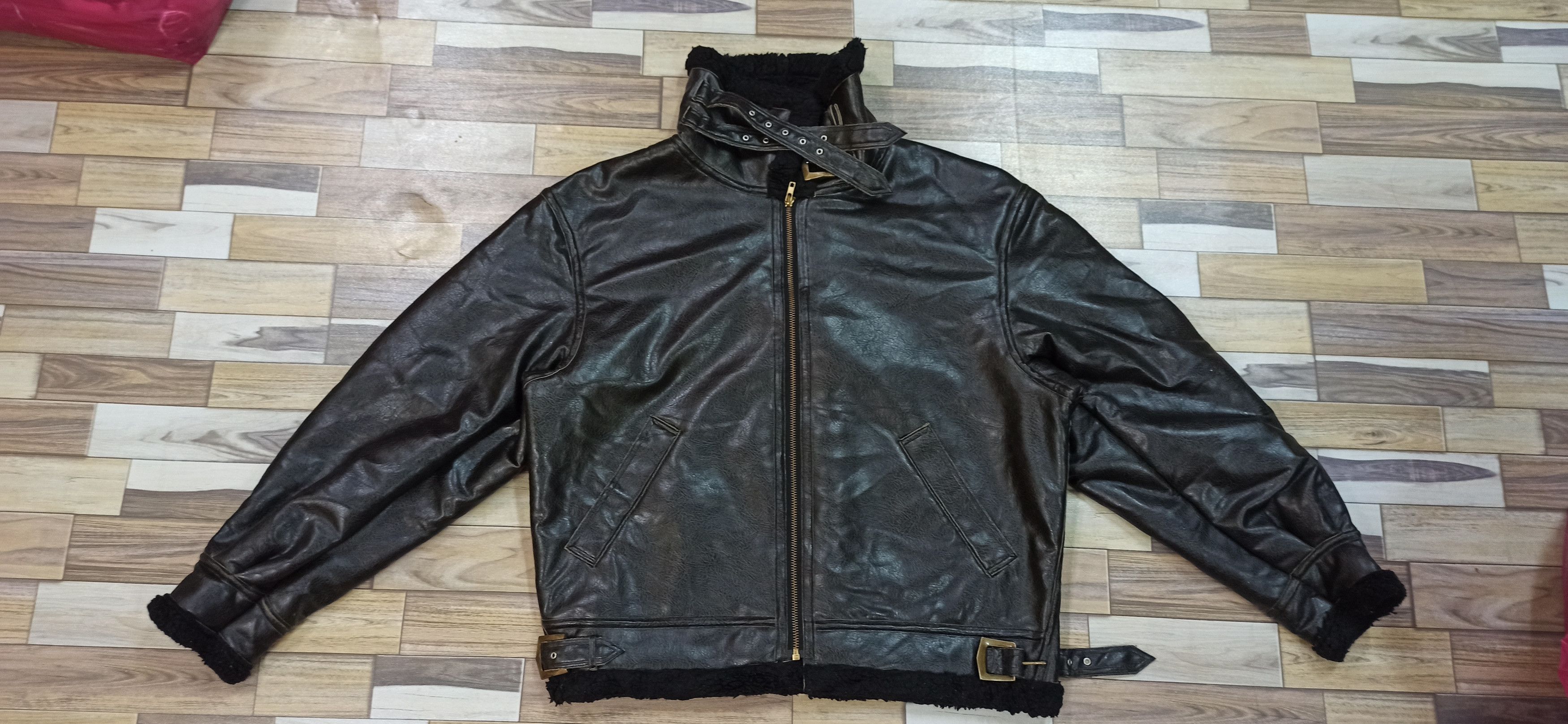 Japanese Brand Rare Leather Jacket Excursion From Japan LGB/KMrii Size US L / EU 52-54 / 3 - 3 Thumbnail